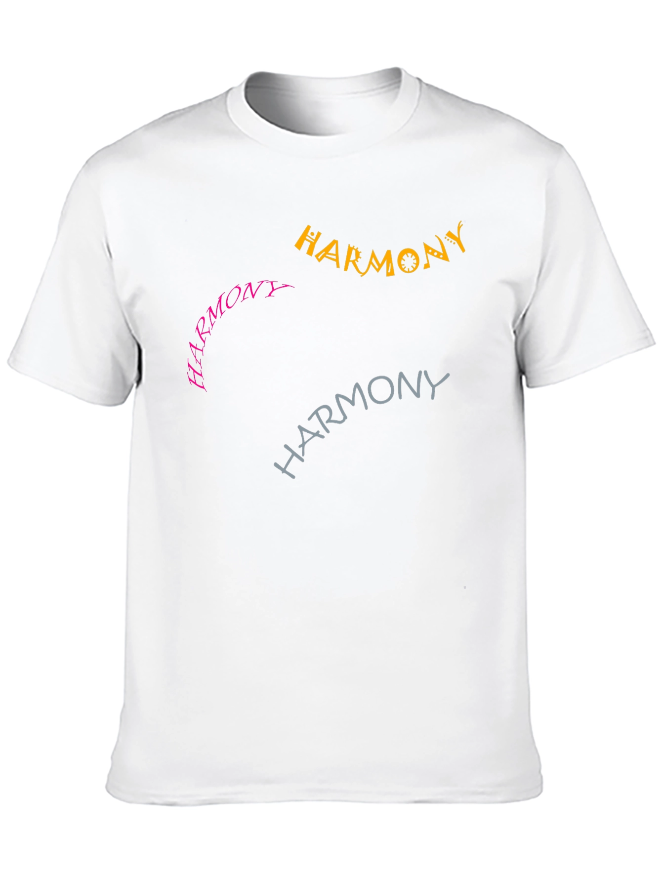 Harmony Tee - Graphic Design Black T-Shirt