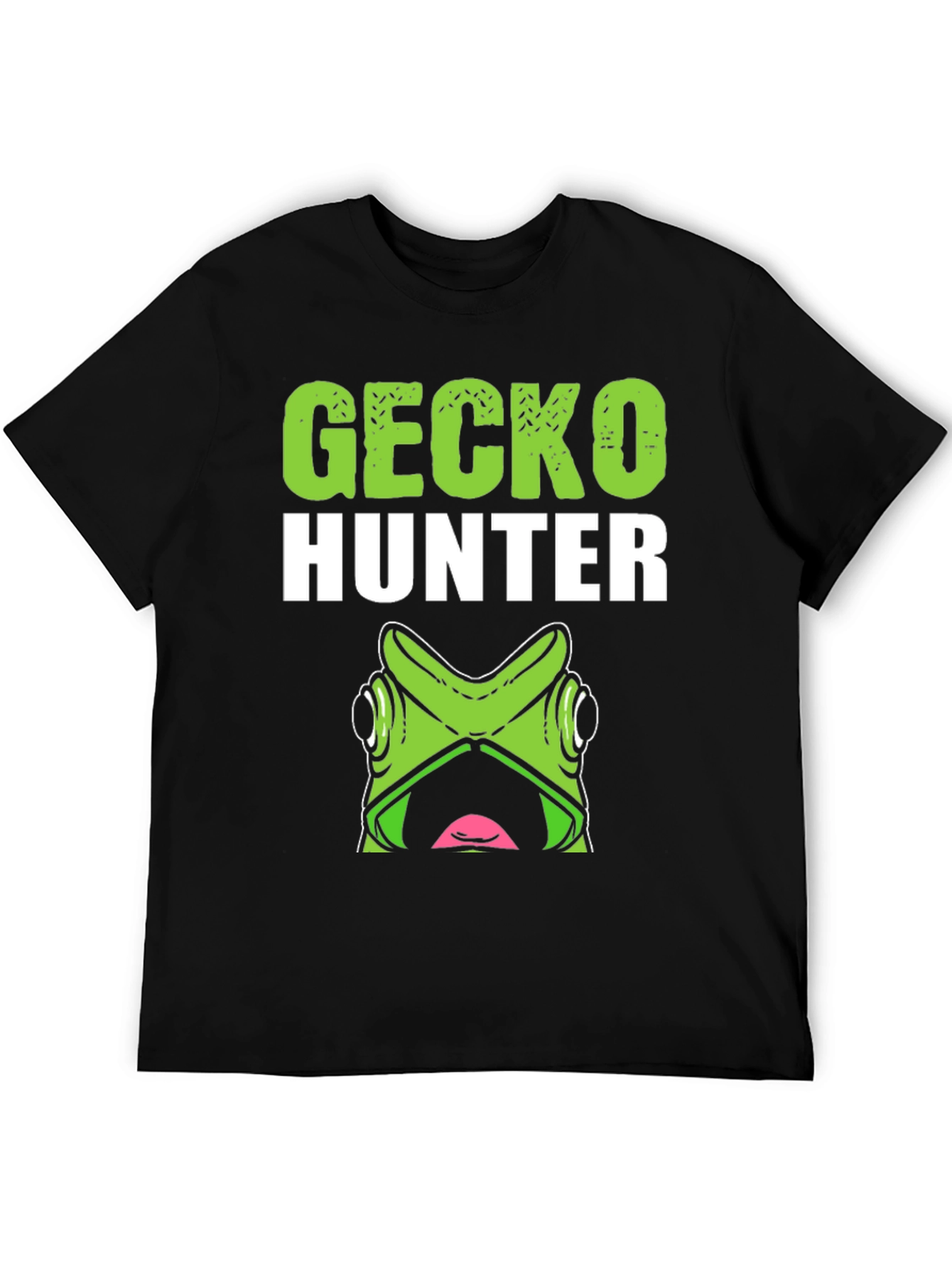 Gecko Hunter Graphic Tee - Funny Reptile Lover Shirt