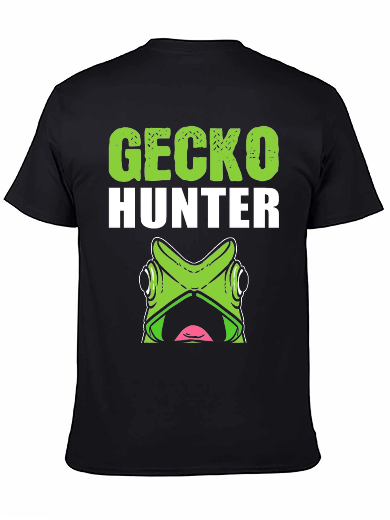 Gecko Hunter Graphic Tee - Funny Reptile Lover Shirt