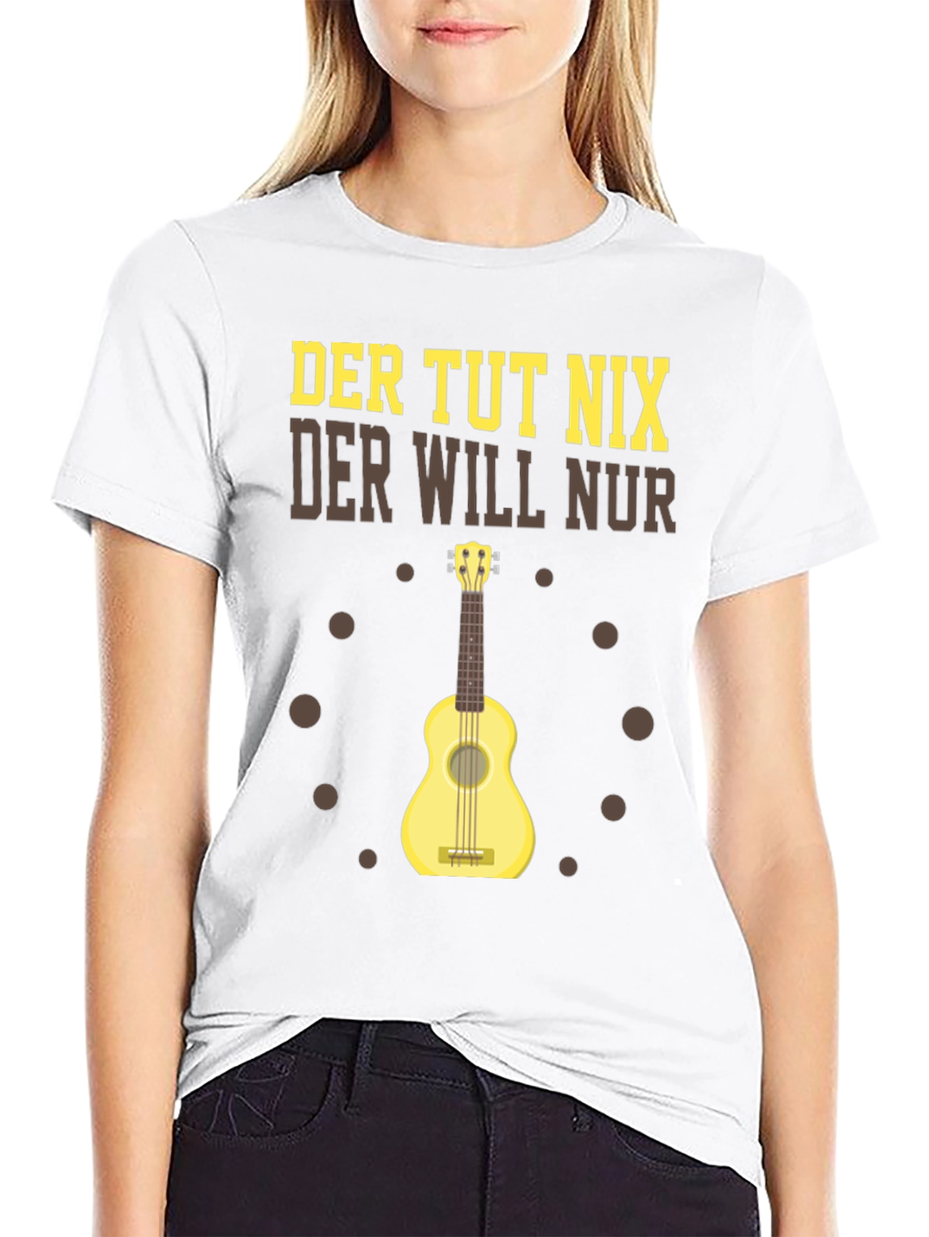 Der Tut Nix Graphic T-Shirt Ukulele Player