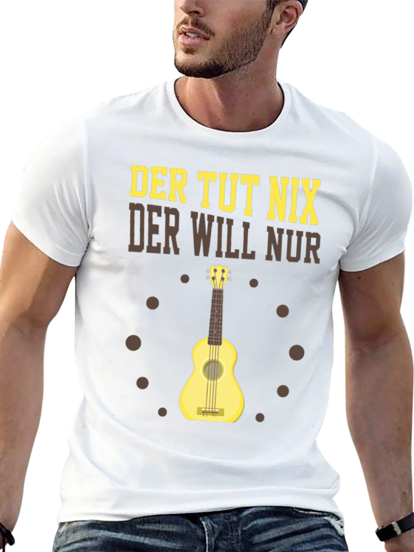 Der Tut Nix Graphic T-Shirt Ukulele Player