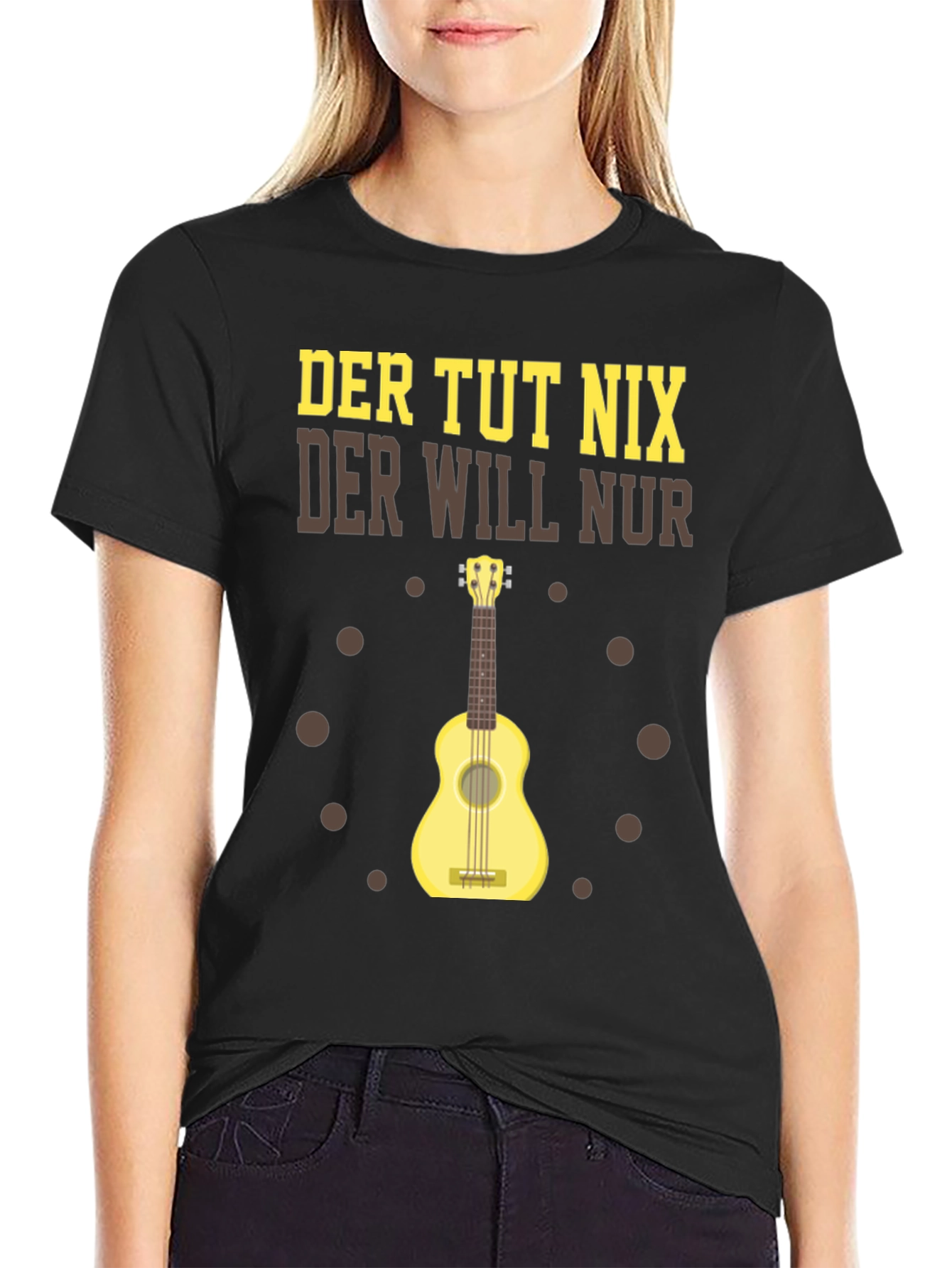 Der Tut Nix Graphic T-Shirt Ukulele Player