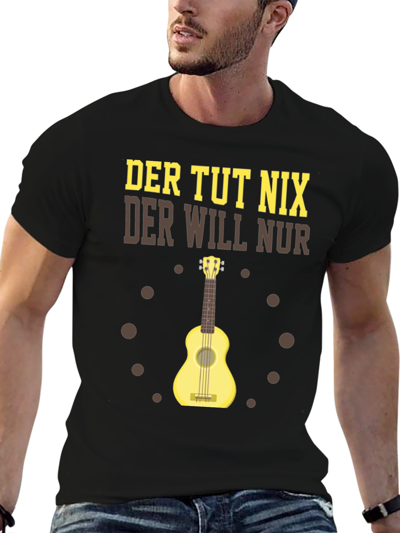 Der Tut Nix Graphic T-Shirt Ukulele Player