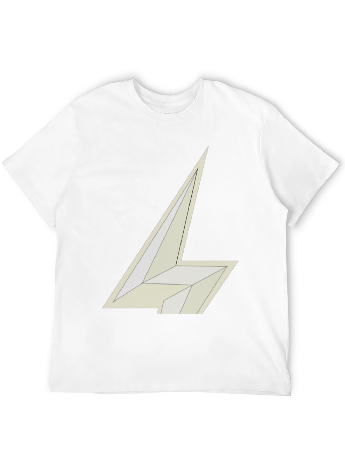 Abstract Geometric Design Black T-Shirt