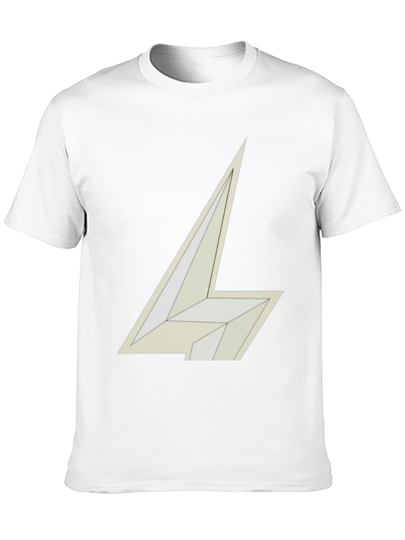 Abstract Geometric Design Black T-Shirt
