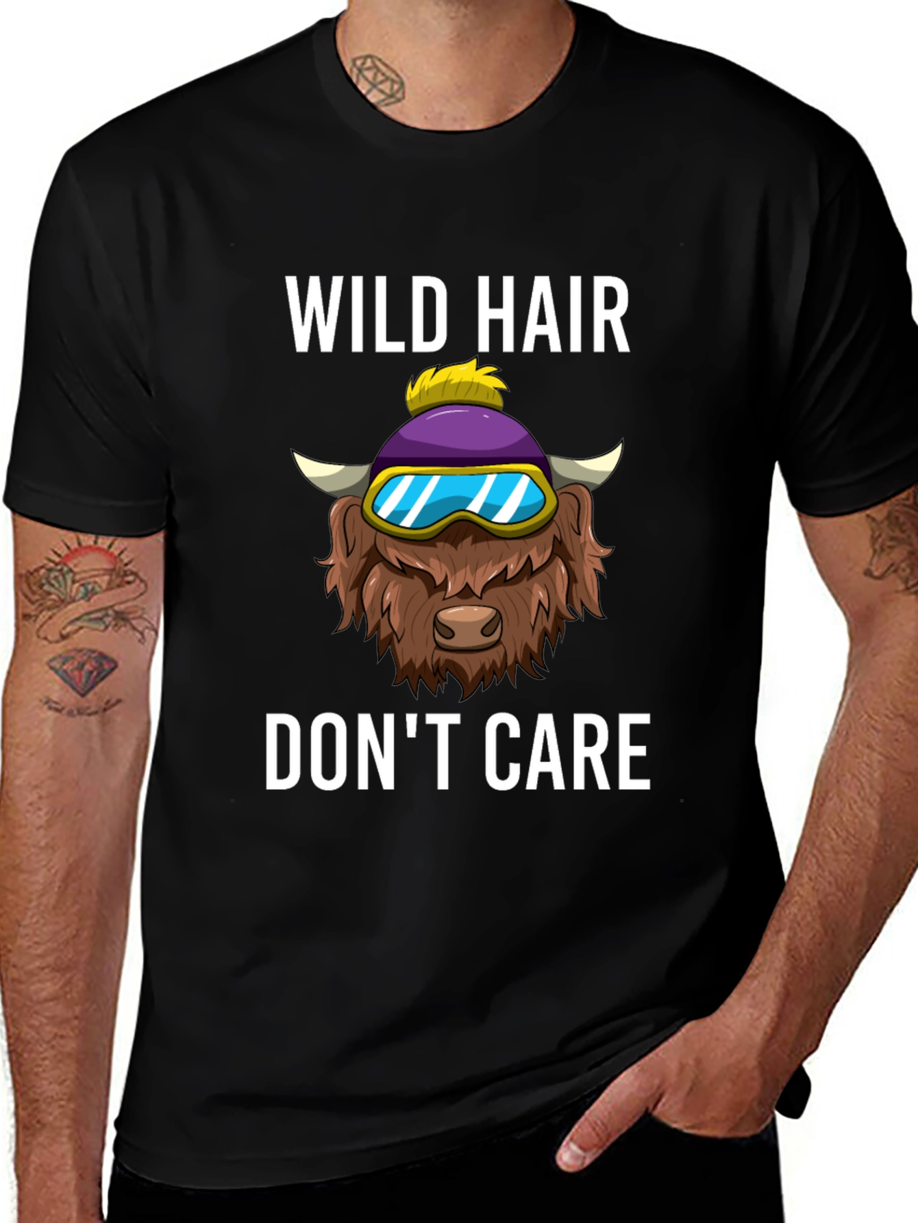 Wild Hair Dont Care Graphic Tee