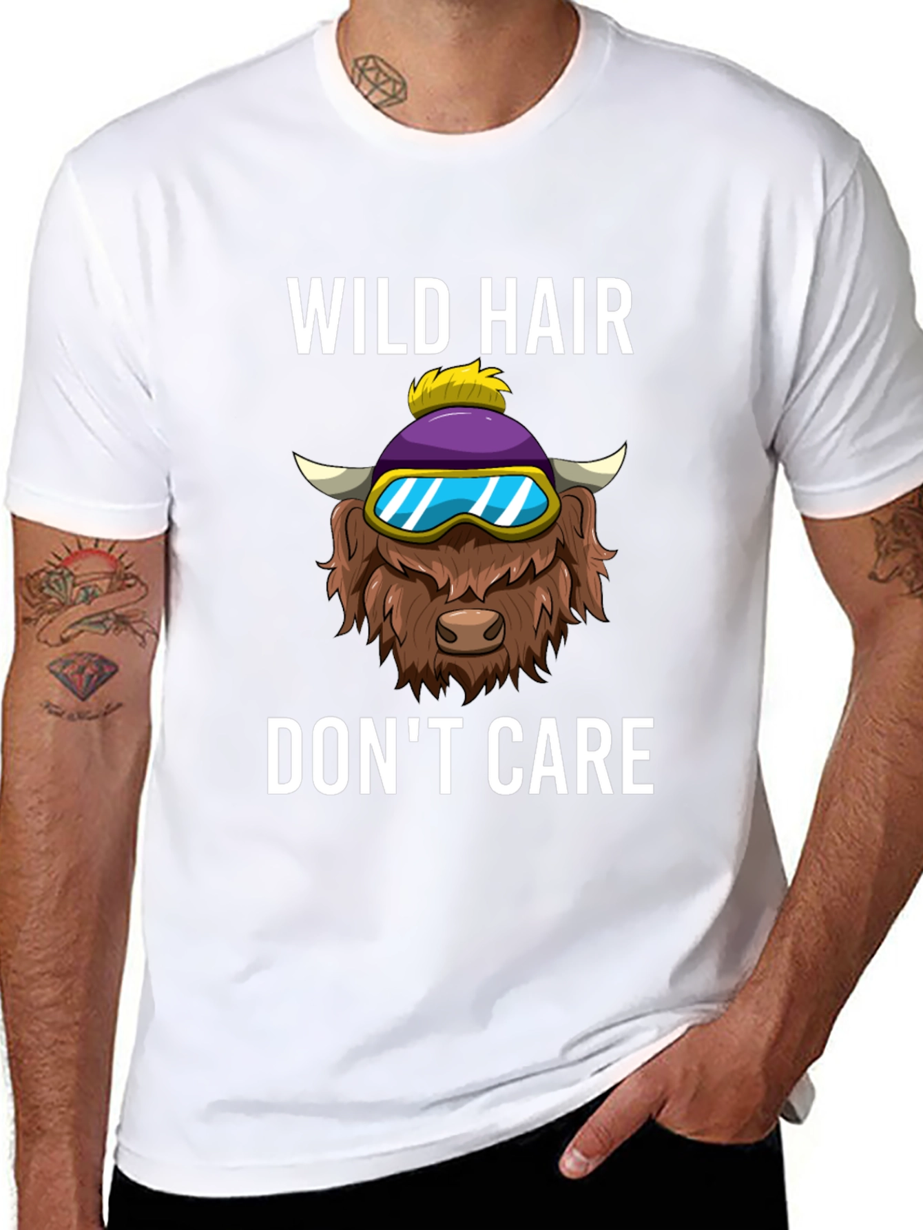 Wild Hair Dont Care Graphic Tee