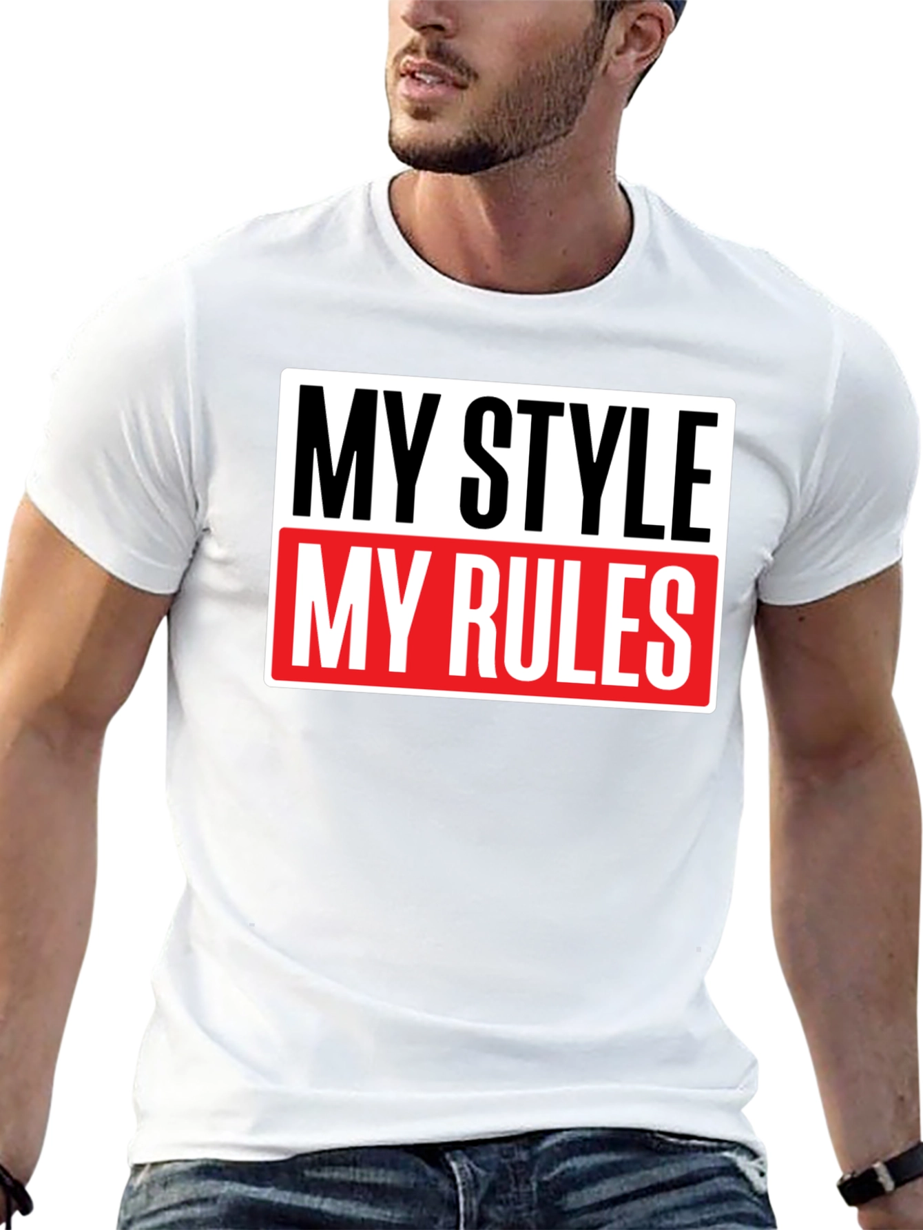 My Style My Rules Black Graphic Tee