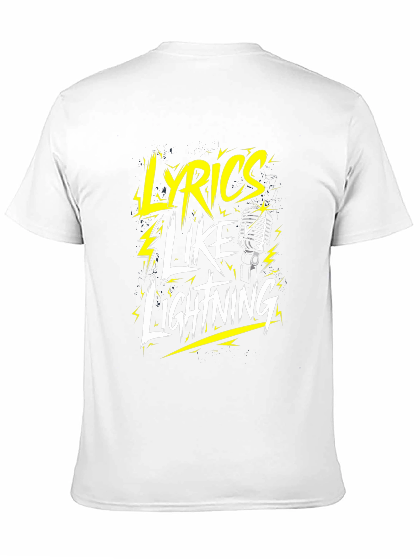 Lyrics Like Lightning Graphic T-Shirt - Black