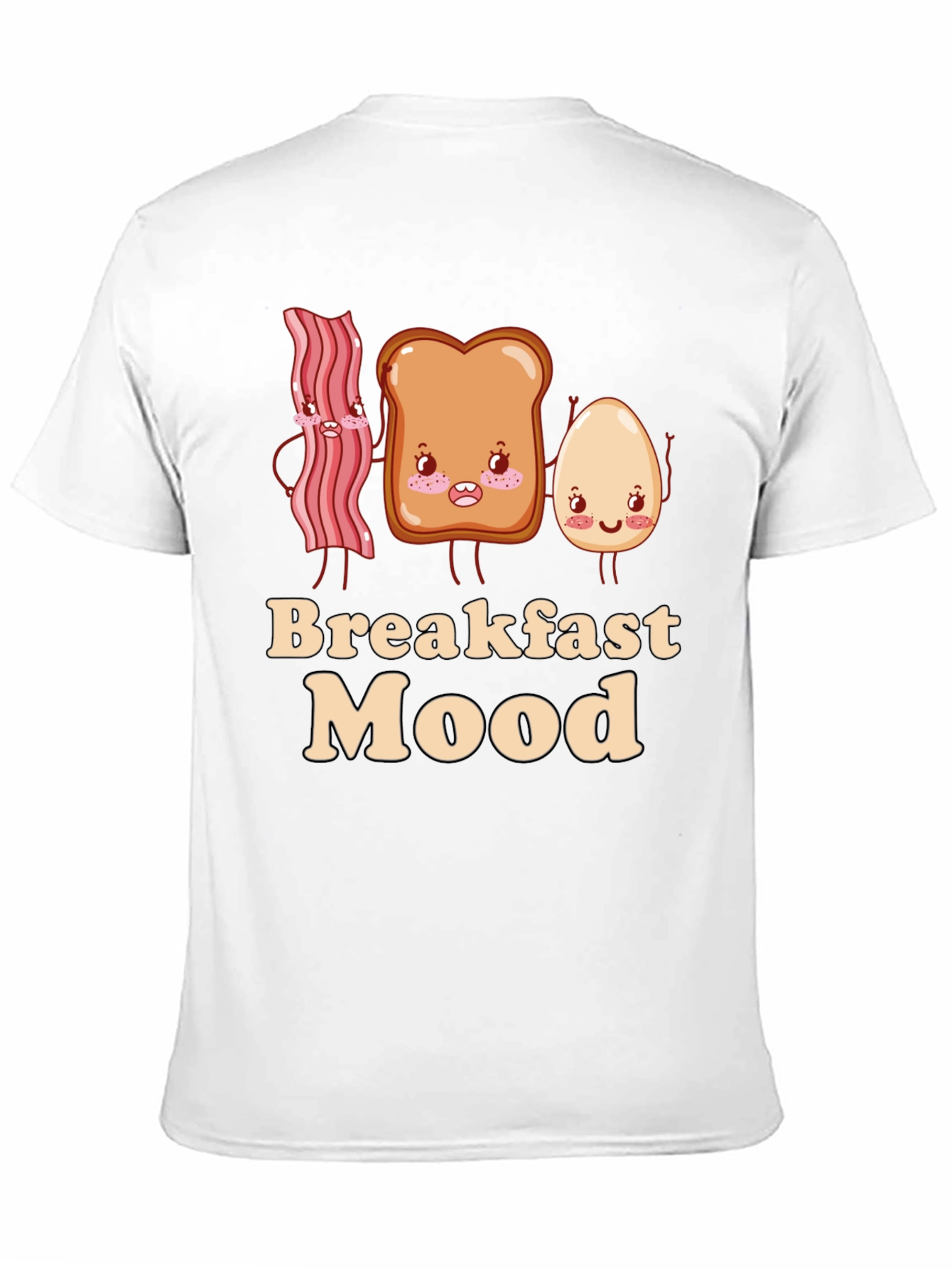 Breakfast Mood Cartoon Graphic T-Shirt