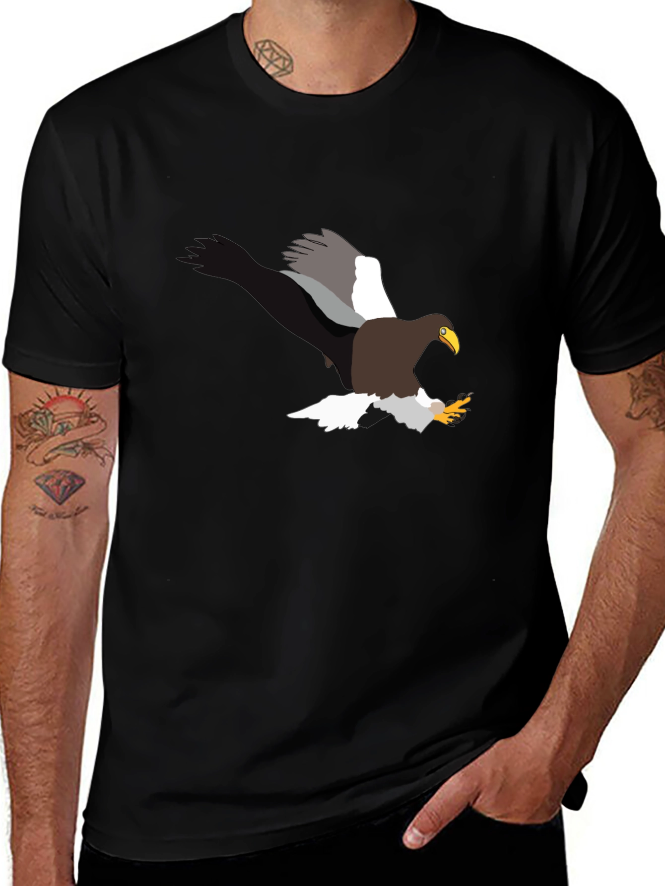 Eagle Graphic Black T-Shirt
