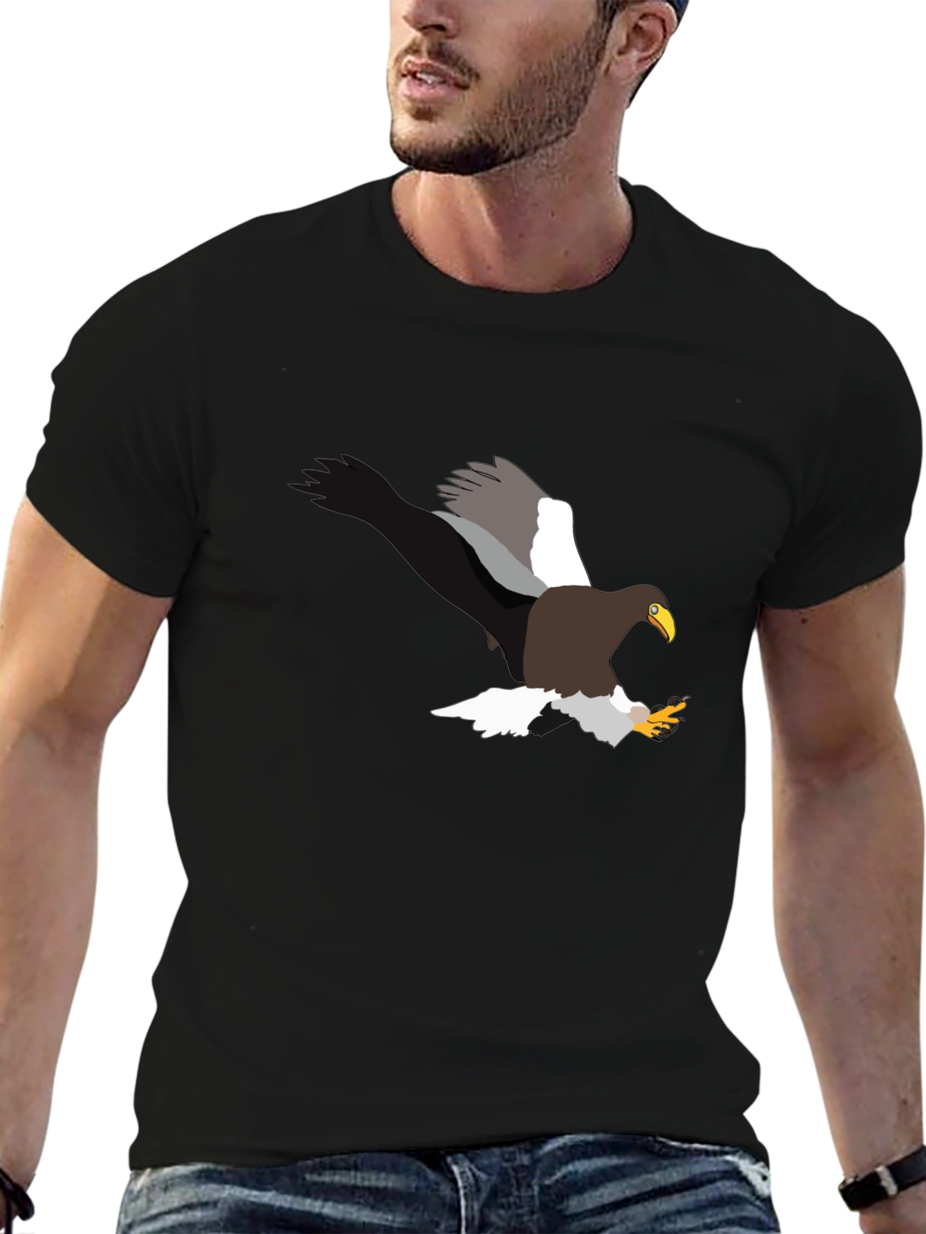 Eagle Graphic Black T-Shirt