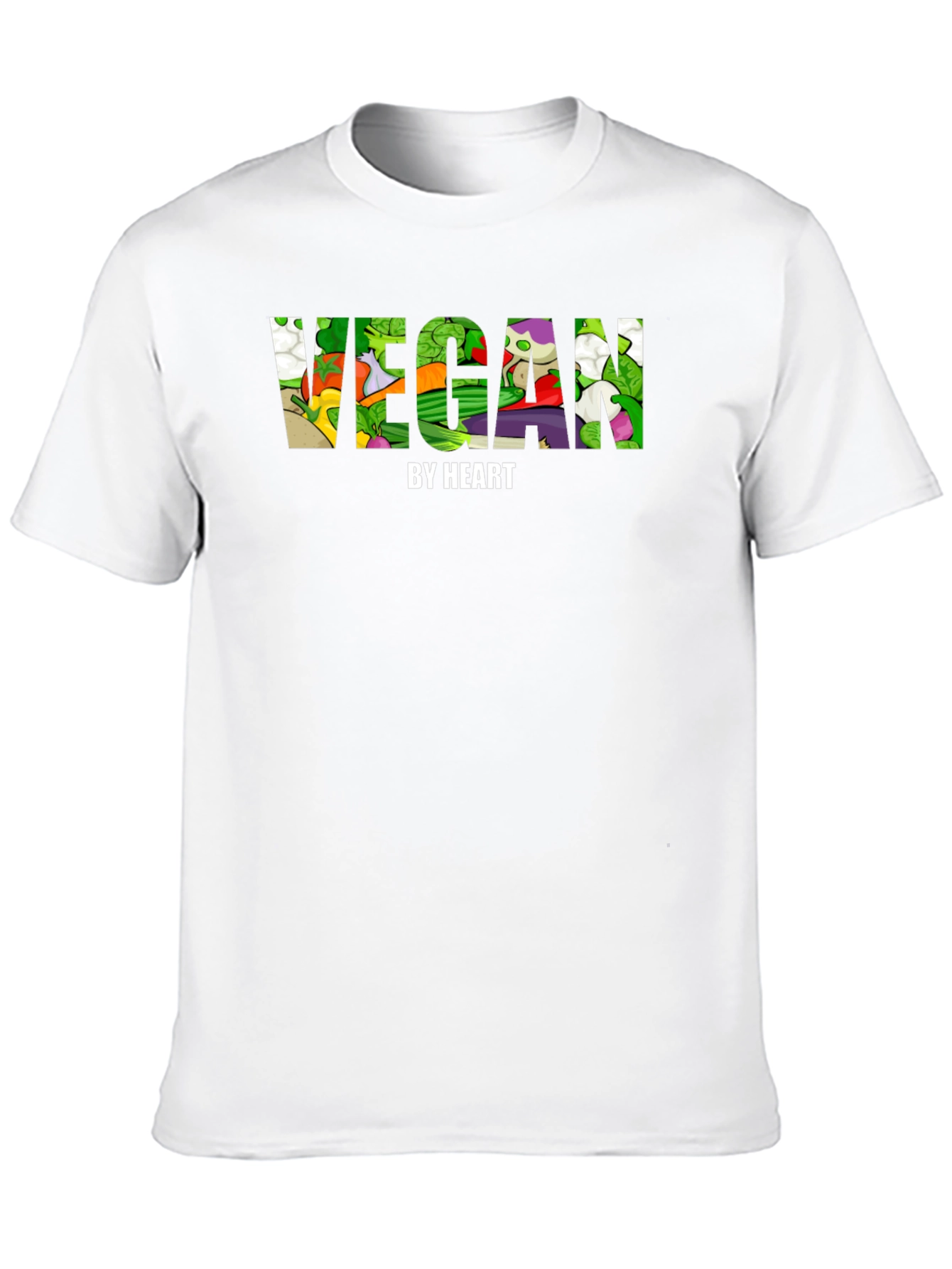 Vegan By Heart Graphic Tee - Mens Black T-Shirt