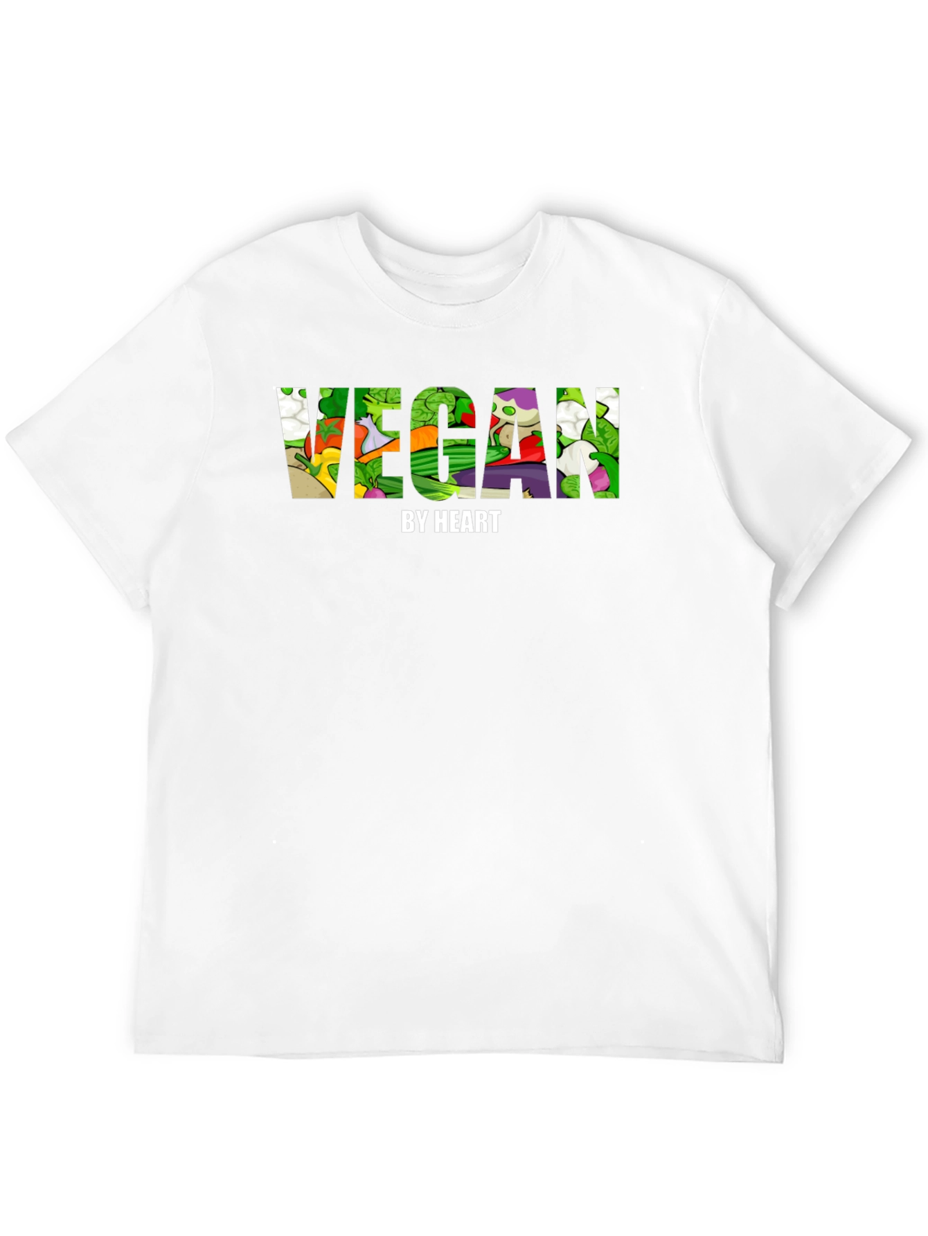 Vegan By Heart Graphic Tee - Mens Black T-Shirt
