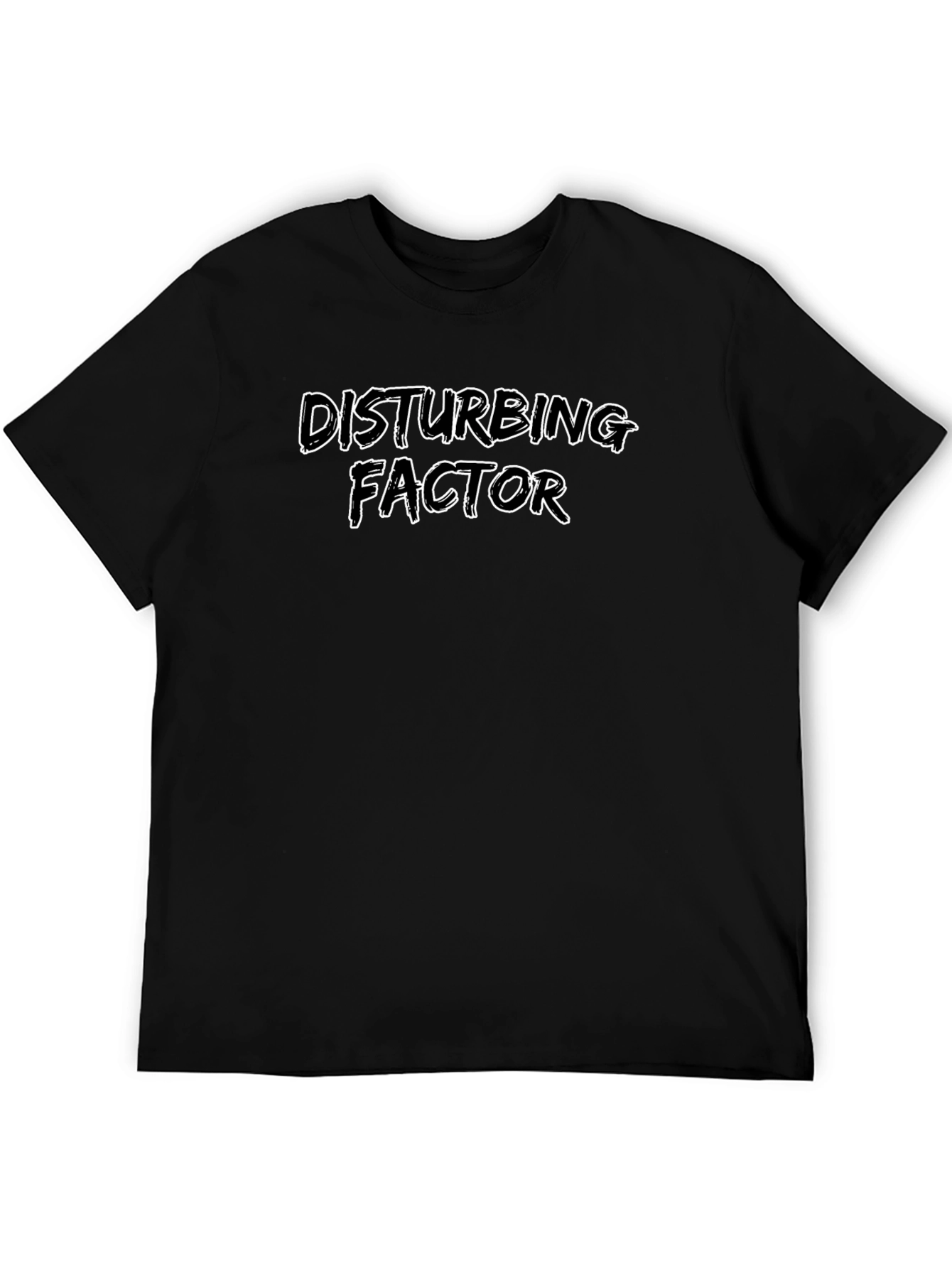 Disturbing Factor Black Graphic Tee