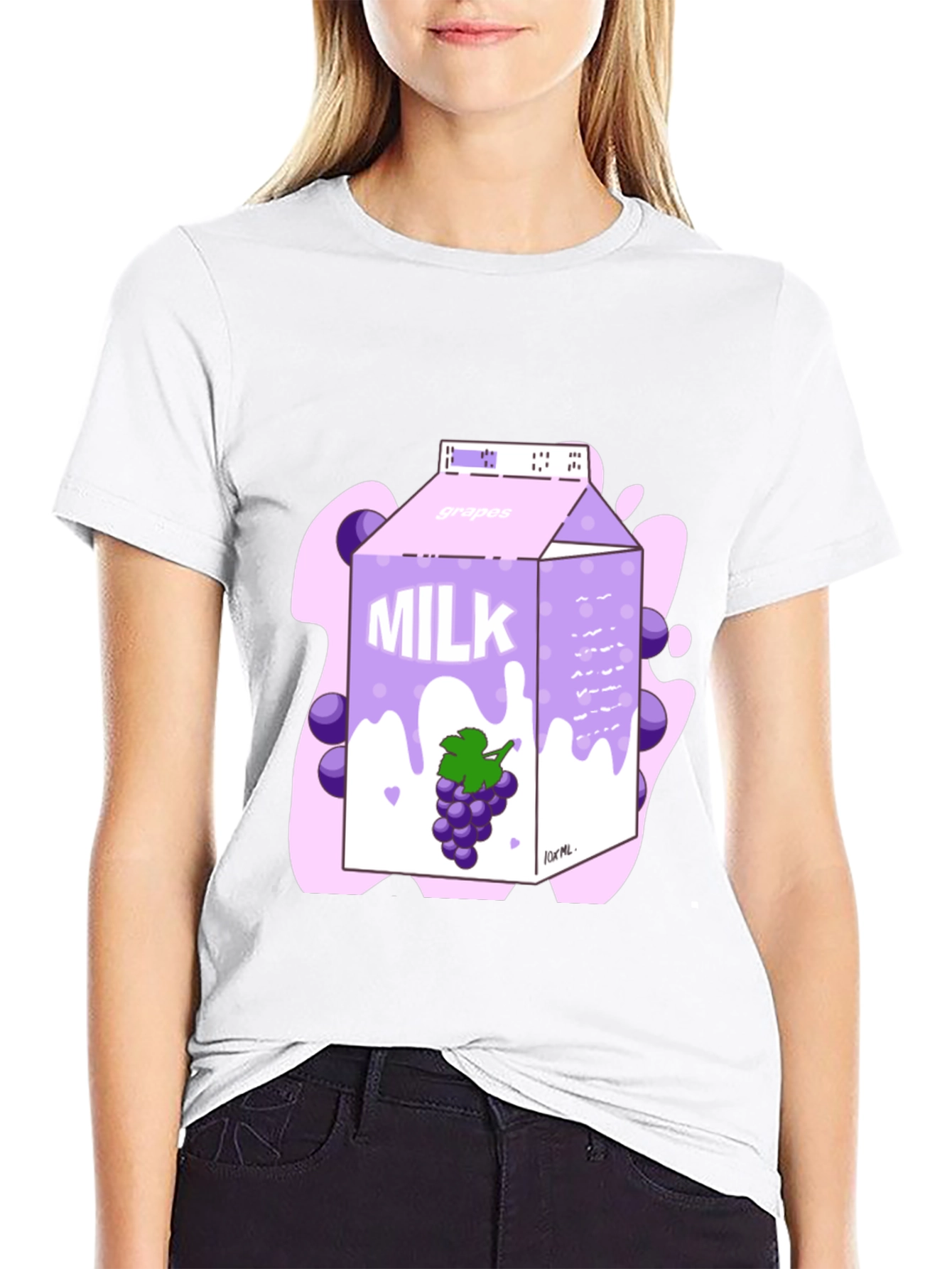 Grape Milk Carton Graphic T-Shirt