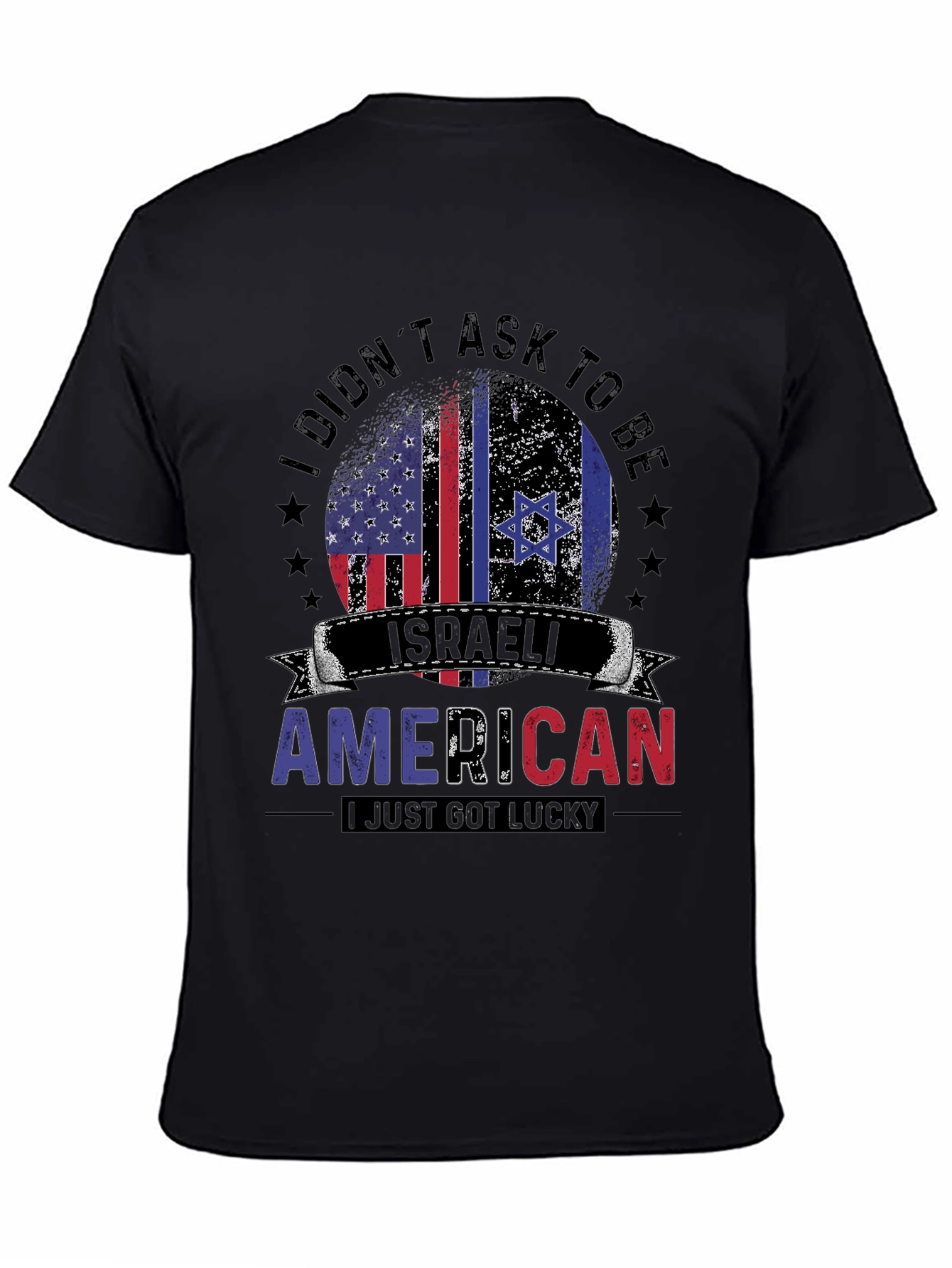 Israeli American T-Shirt - Lucky Israel USA Pride