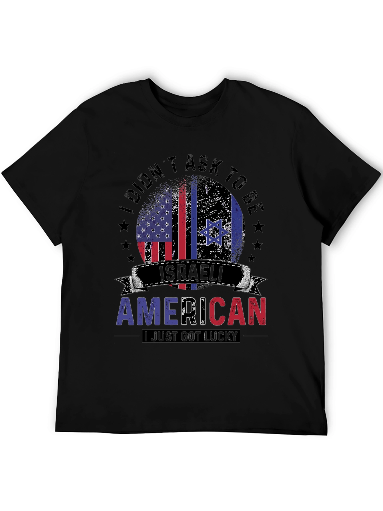 Israeli American T-Shirt - Lucky Israel USA Pride