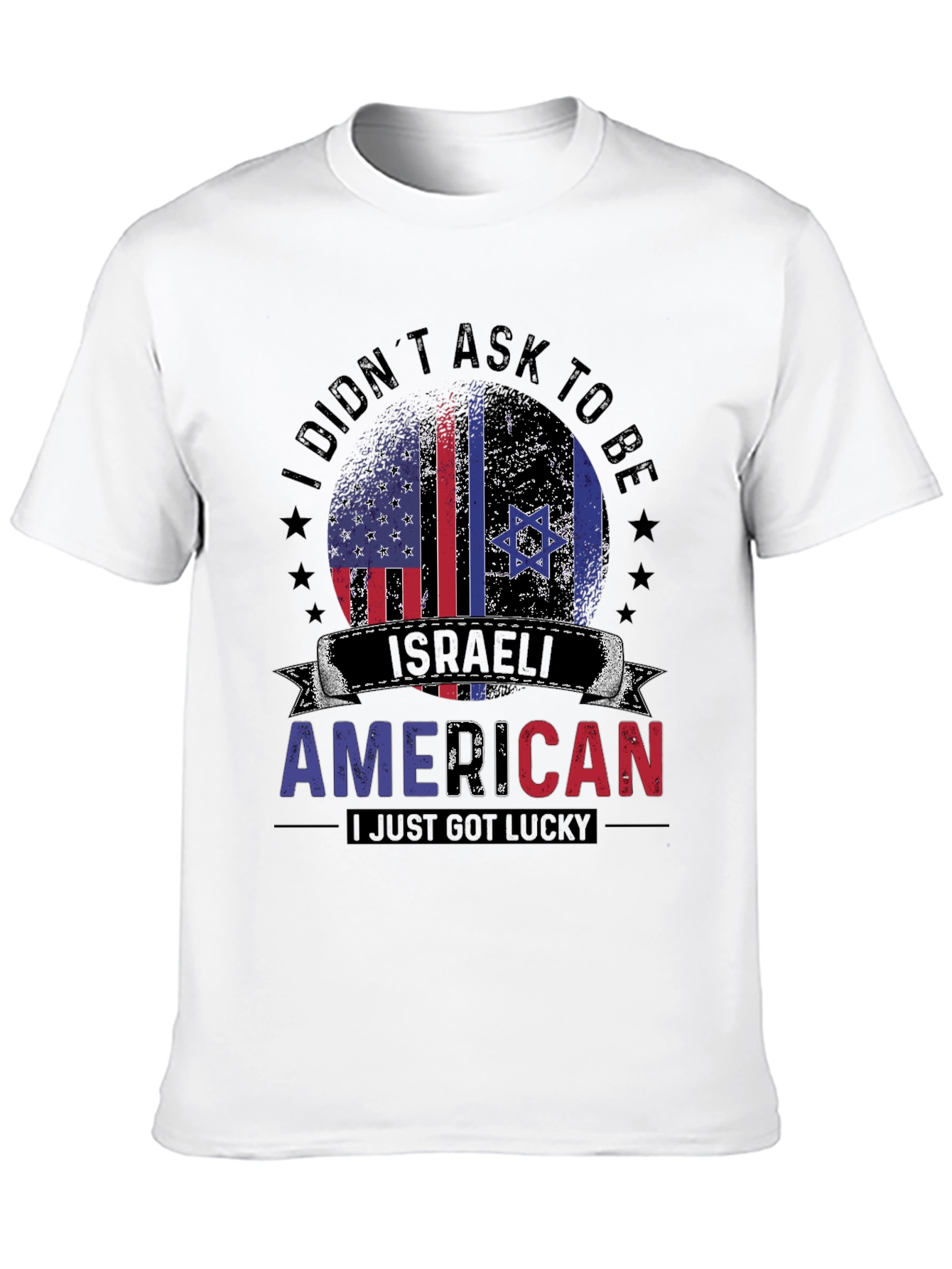 Israeli American T-Shirt - Lucky Israel USA Pride