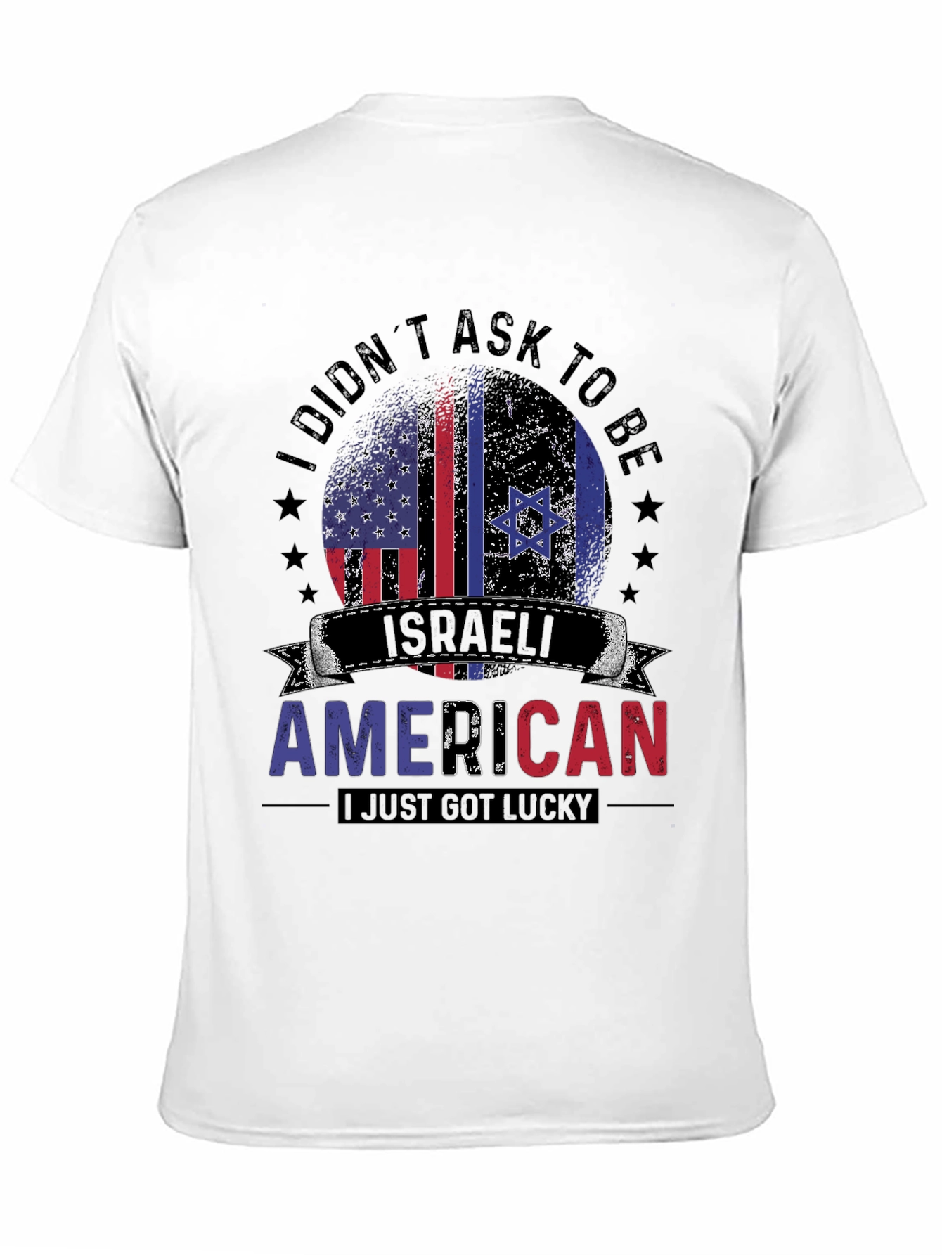Israeli American T-Shirt - Lucky Israel USA Pride