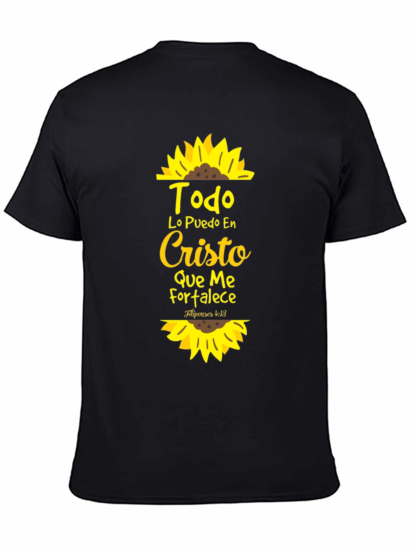 Todo Lo Puedo En Cristo Sunflower T-Shirt