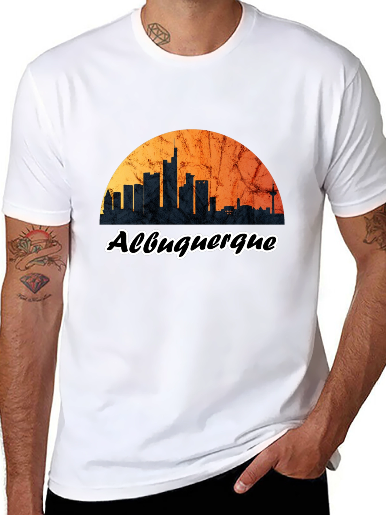 Albuquerque Skyline Black T-Shirt