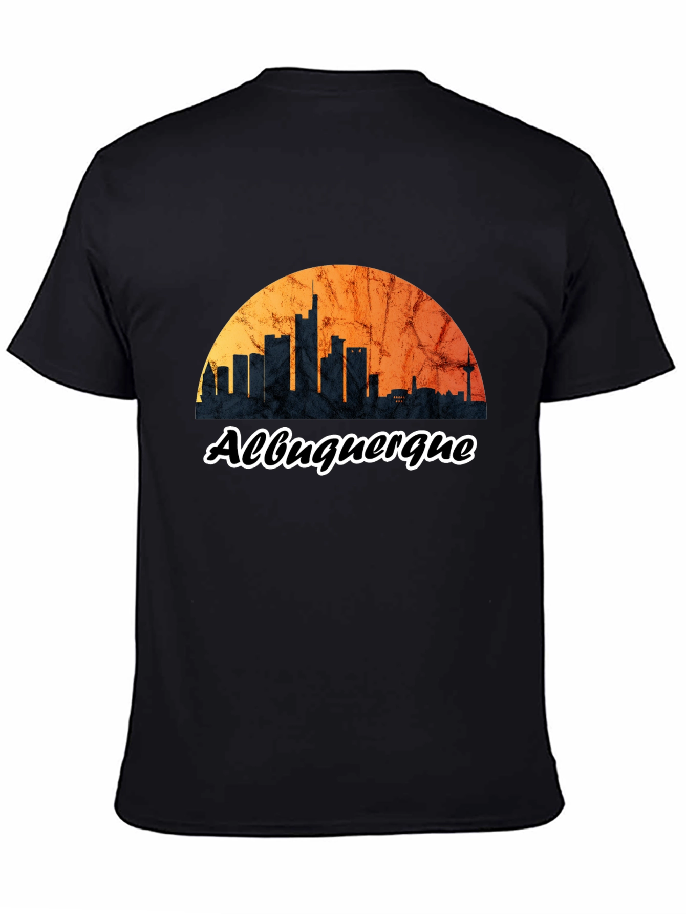Albuquerque Skyline Black T-Shirt