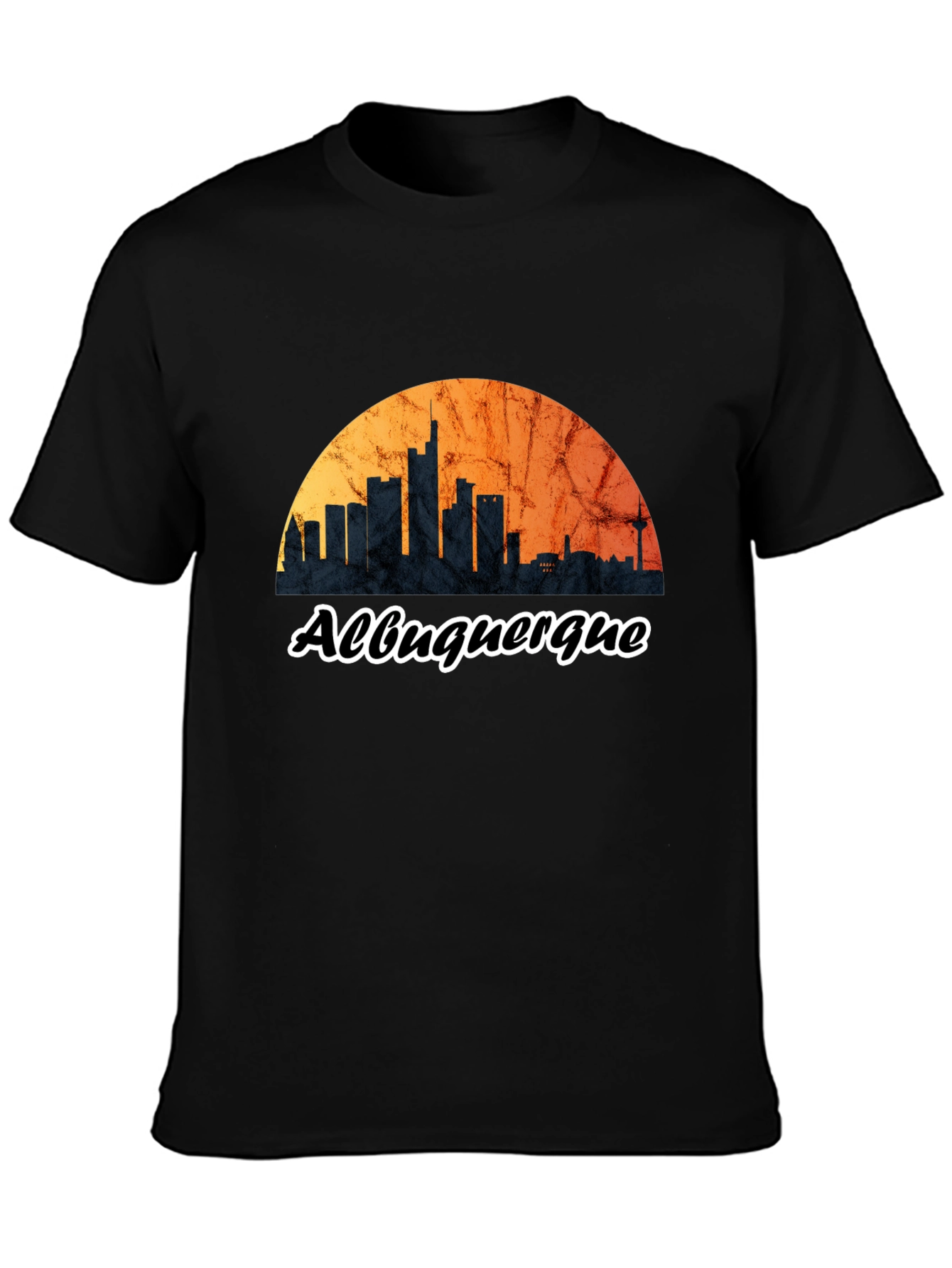 Albuquerque Skyline Black T-Shirt