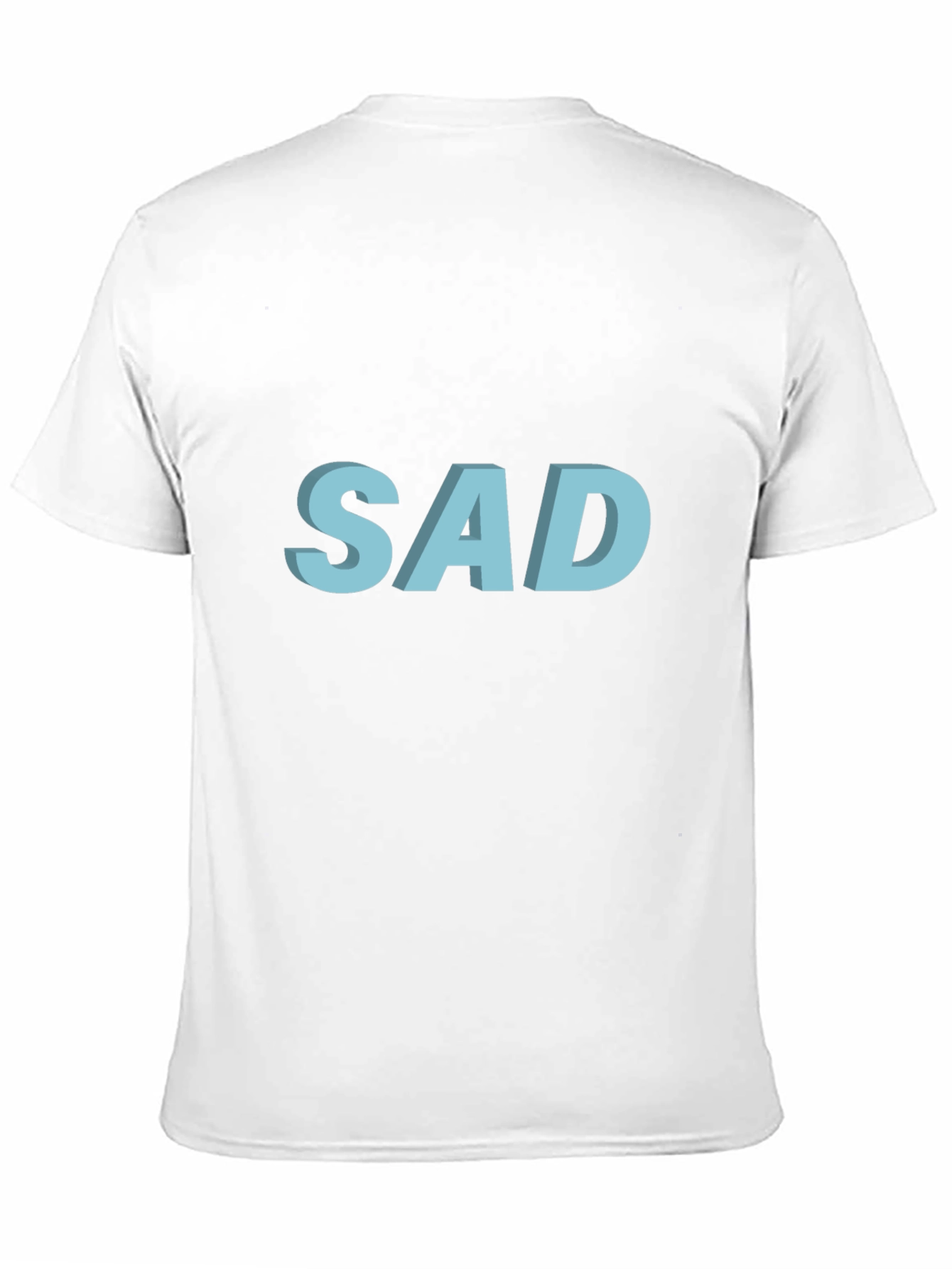 SAD Graphic T-Shirt - Black Cotton Blend