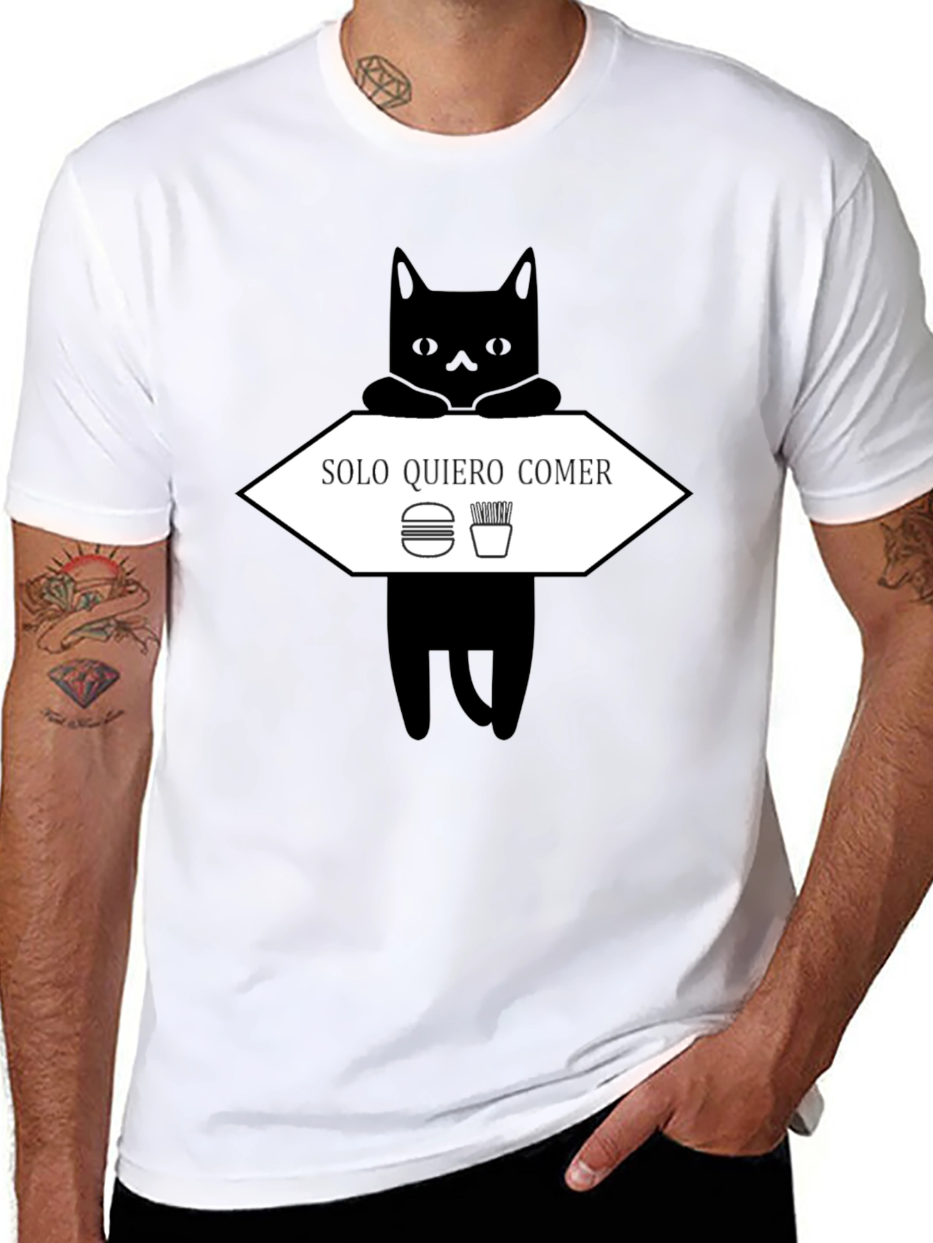Solo Quiero Comer Cat T-Shirt