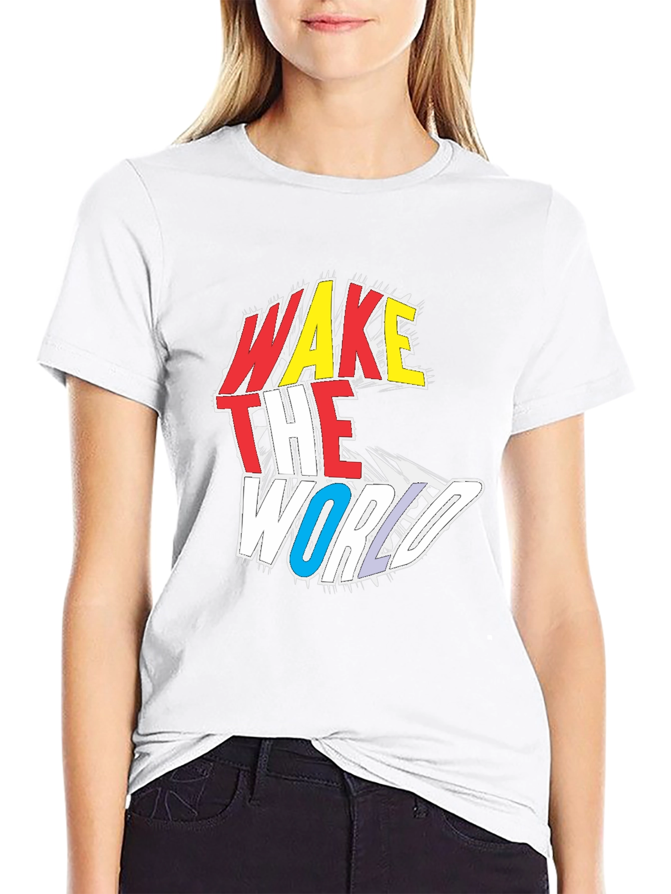 Wake The World Graphic Tee - Black