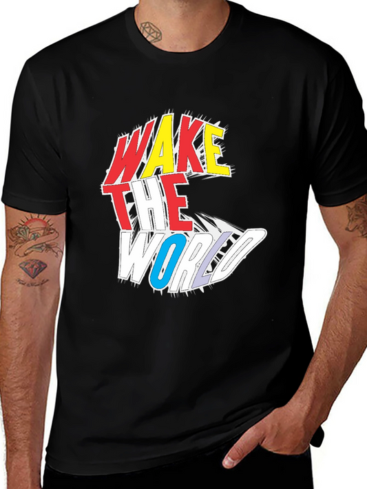 Wake The World Graphic Tee - Black