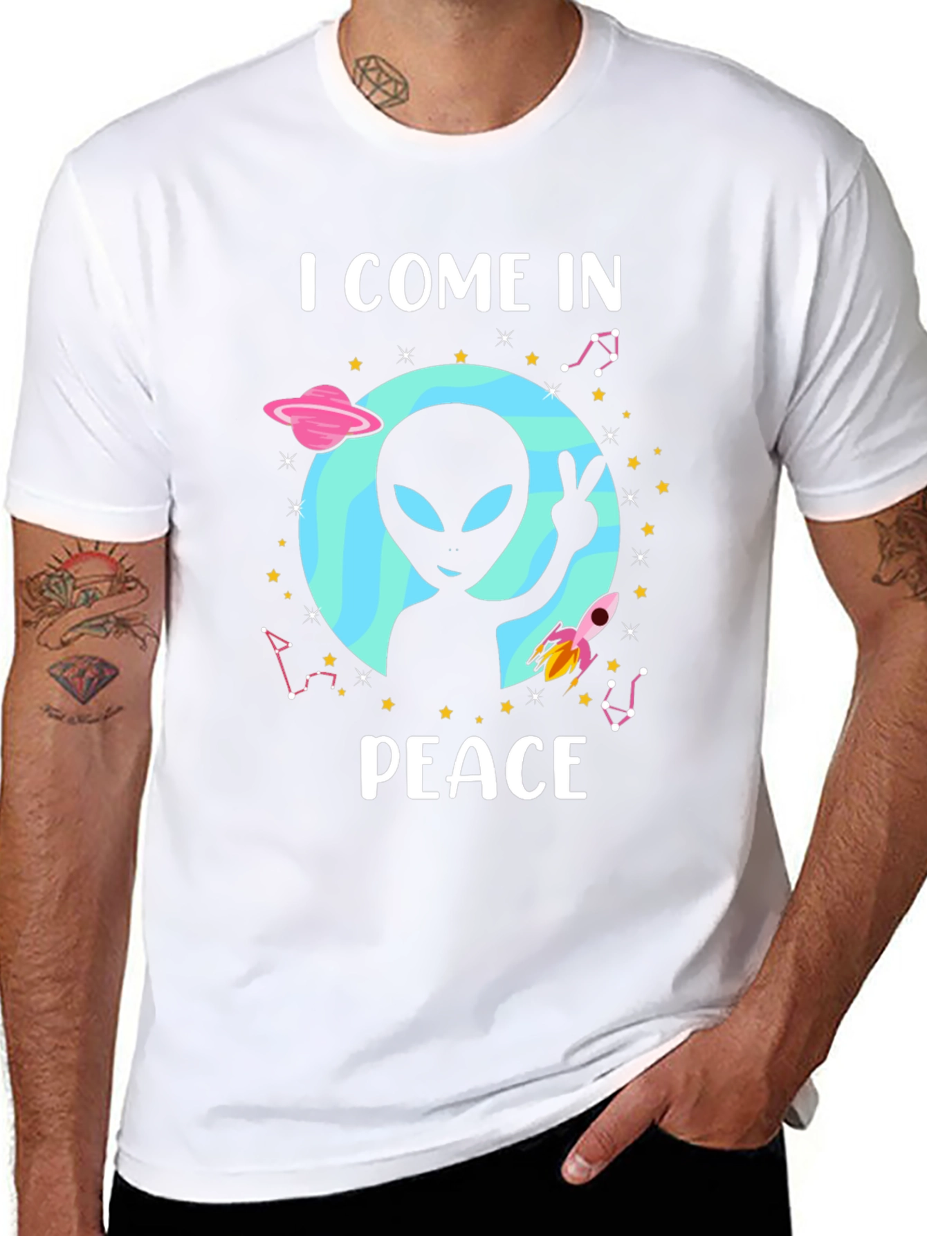 I Come In Peace Alien T-Shirt