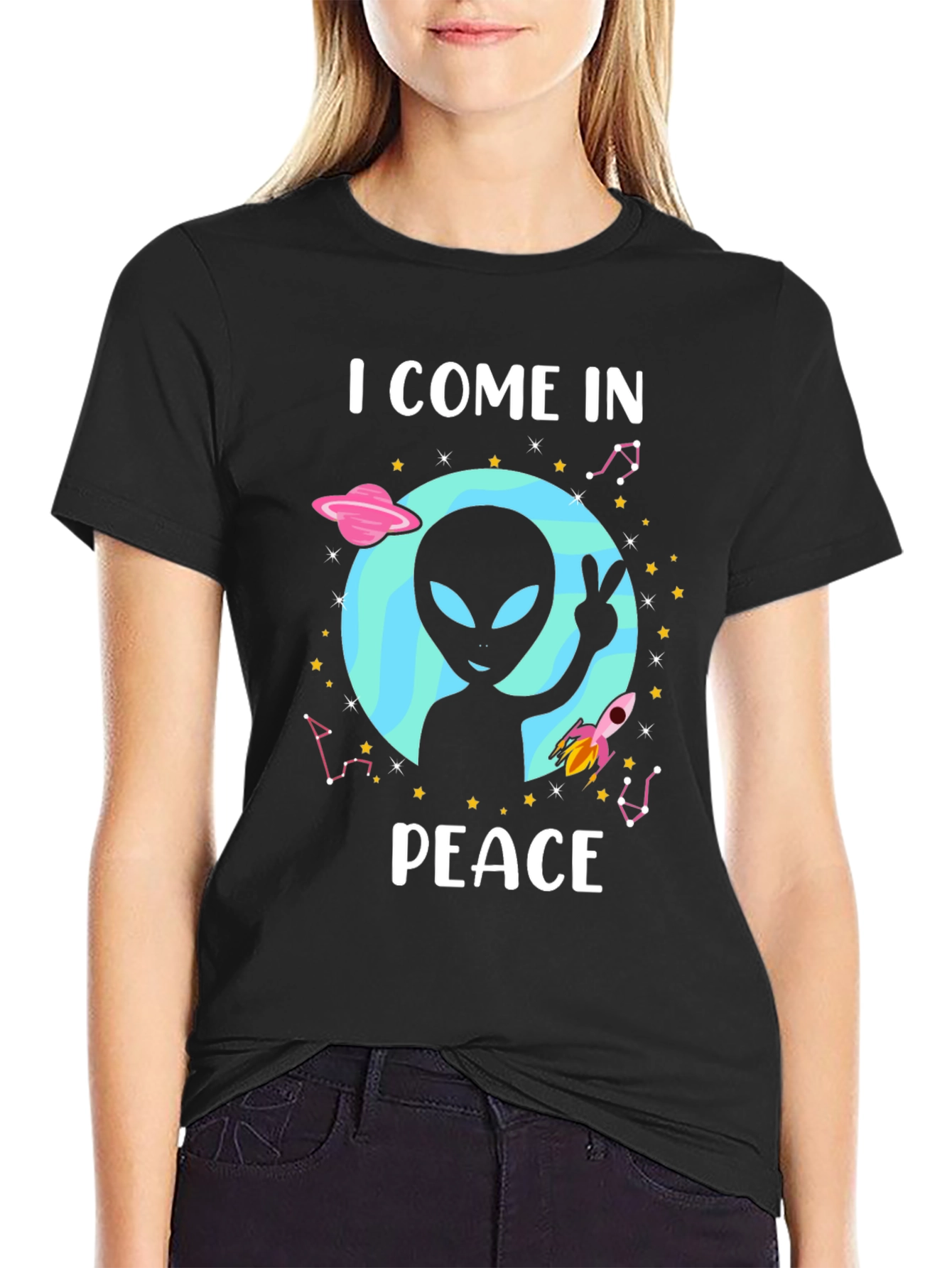 I Come In Peace Alien T-Shirt