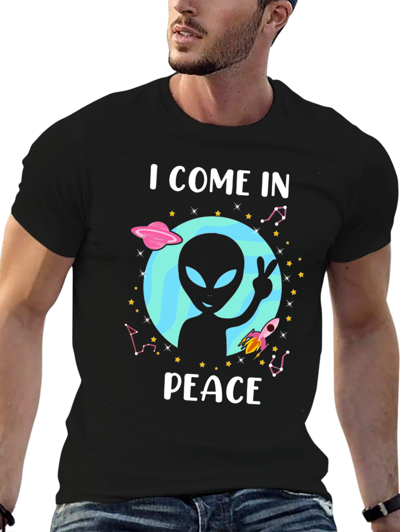 I Come In Peace Alien T-Shirt