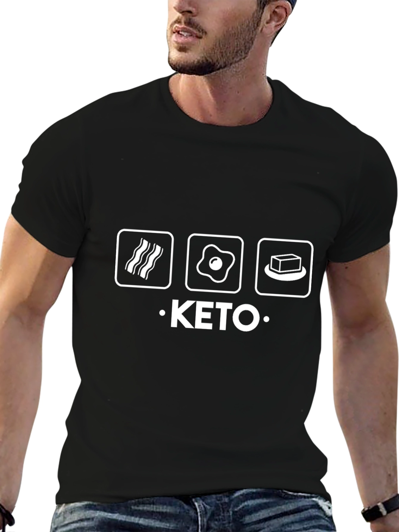 Keto Diet T-Shirt - Bacon Egg & Butter