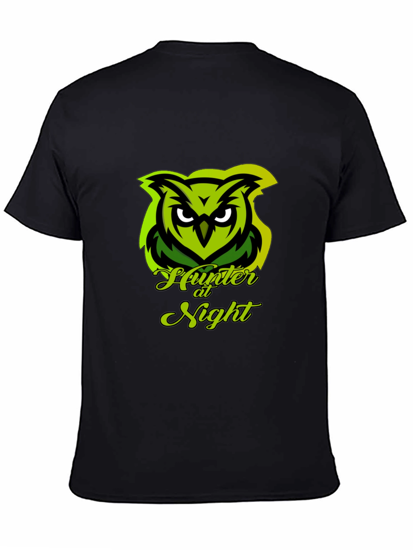 Hunter at Night Owl Graphic Tee - Black Cotton