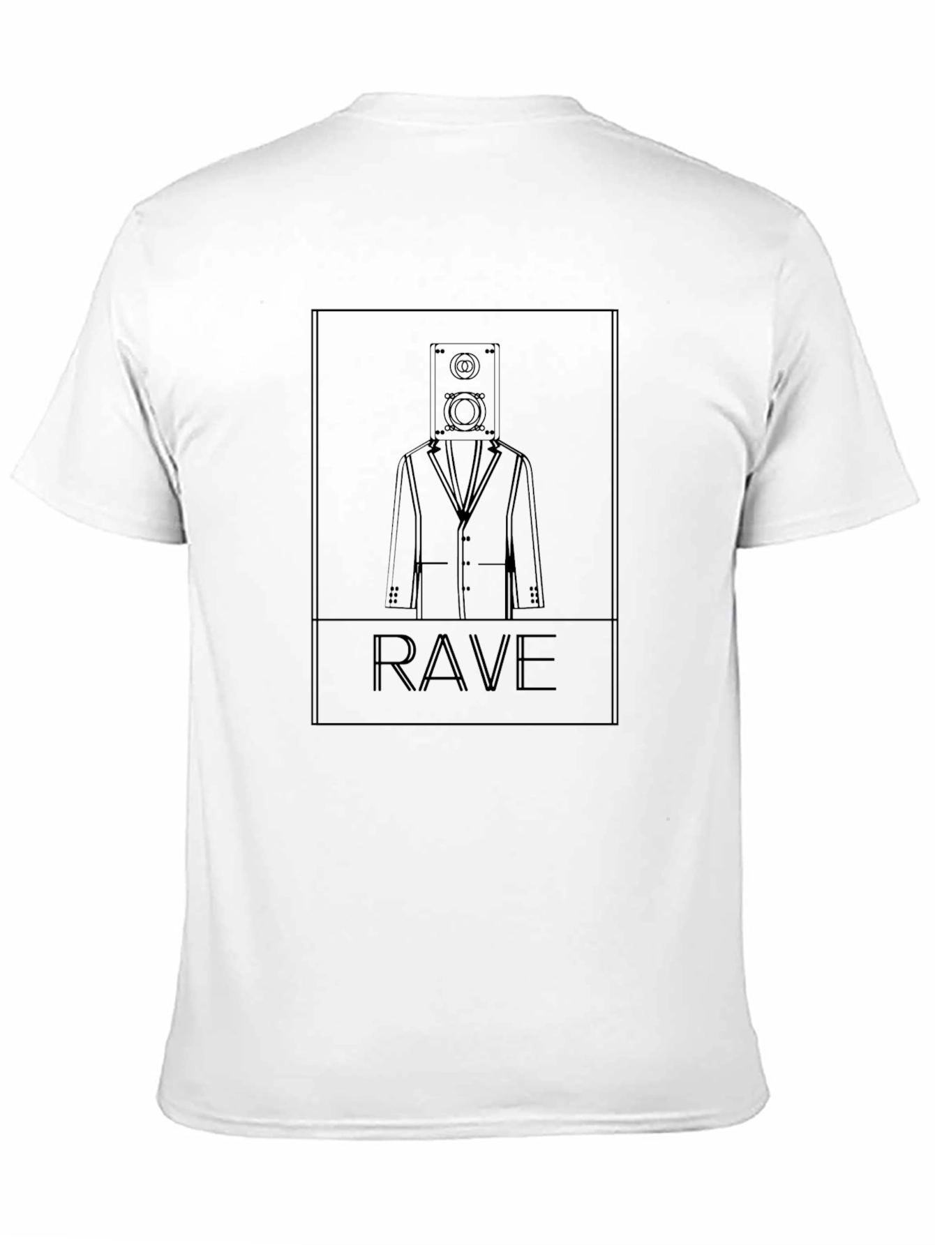 Speaker Head Rave T-Shirt - Unique Graphic Tee