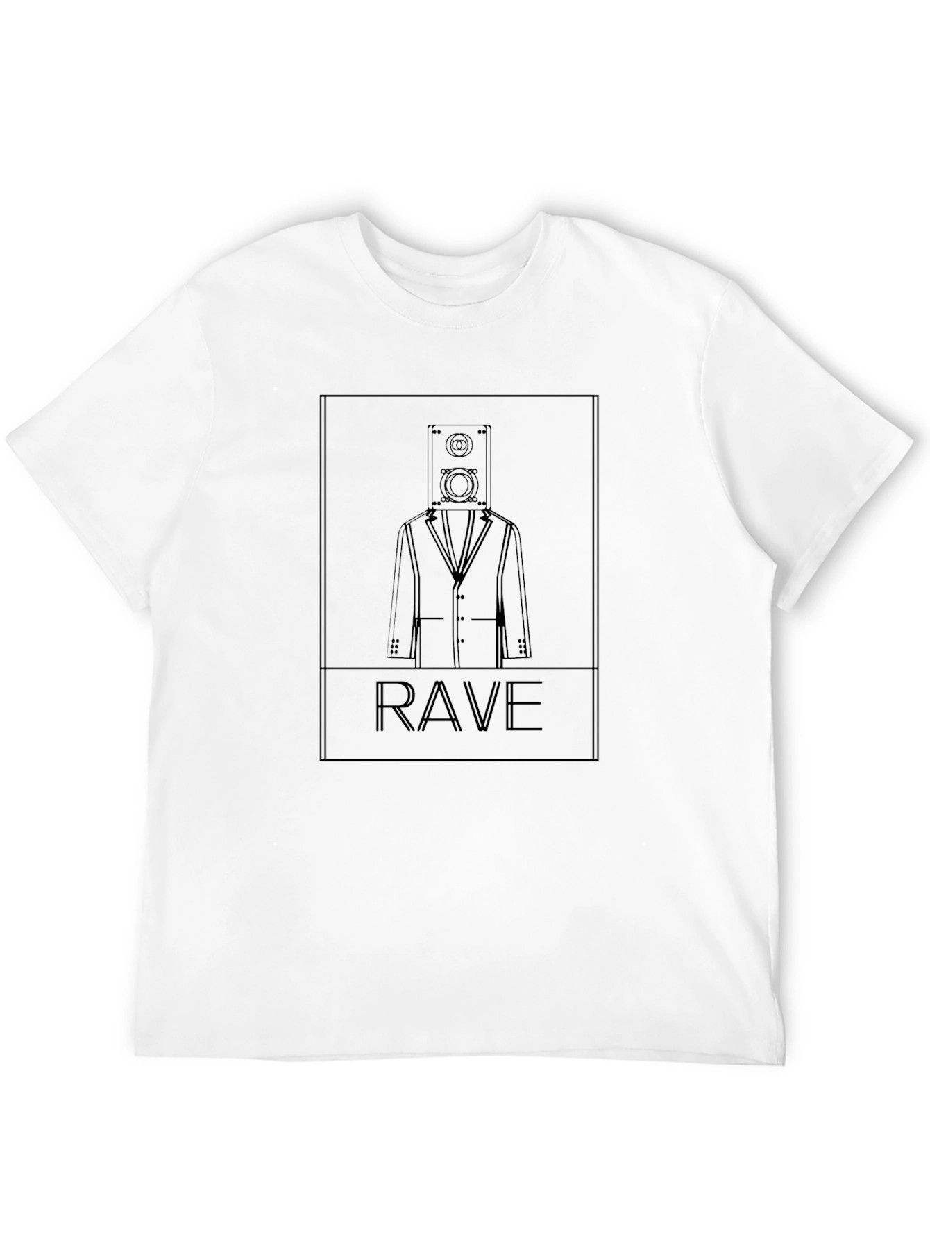 Speaker Head Rave T-Shirt - Unique Graphic Tee