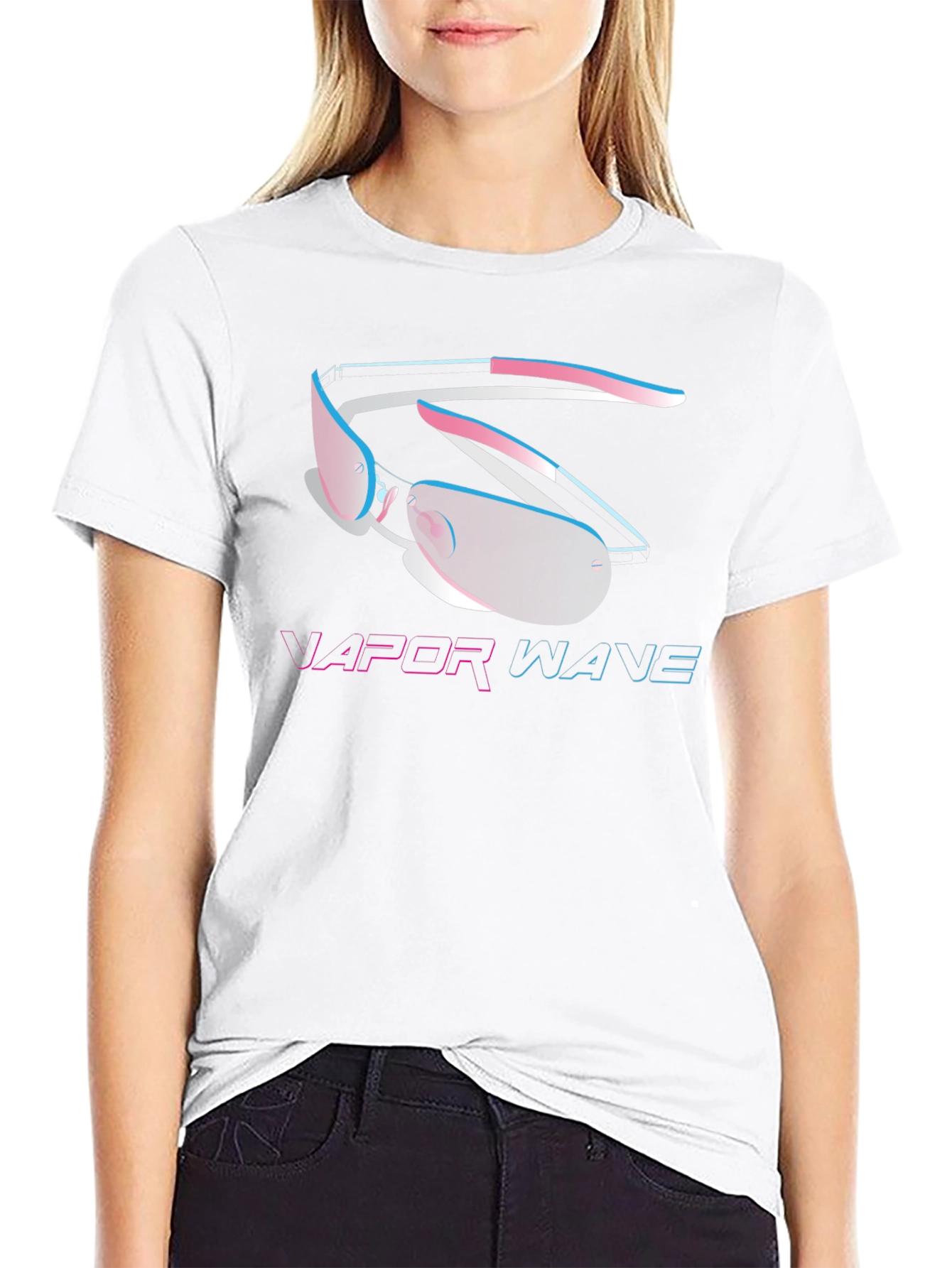Vaporwave Sunglasses Graphic Tee - Retro Aesthetic
