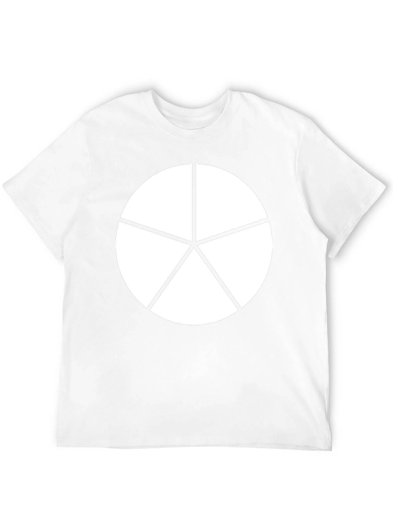 Geometric Starburst Graphic Tee - Black