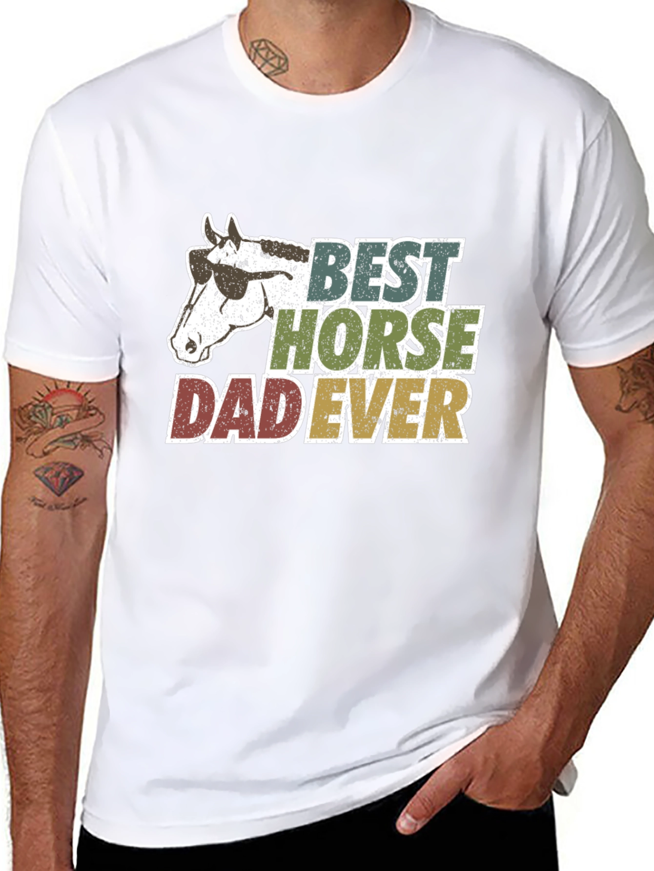 Best Horse Dad Ever Graphic Tee