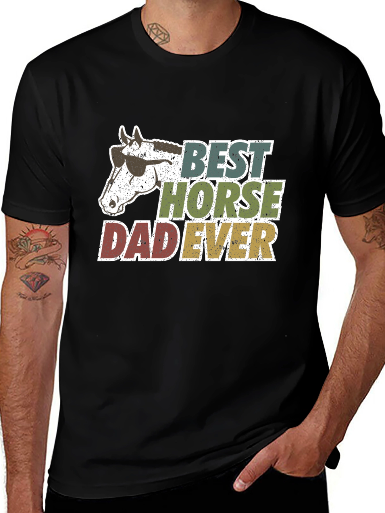 Best Horse Dad Ever Graphic Tee