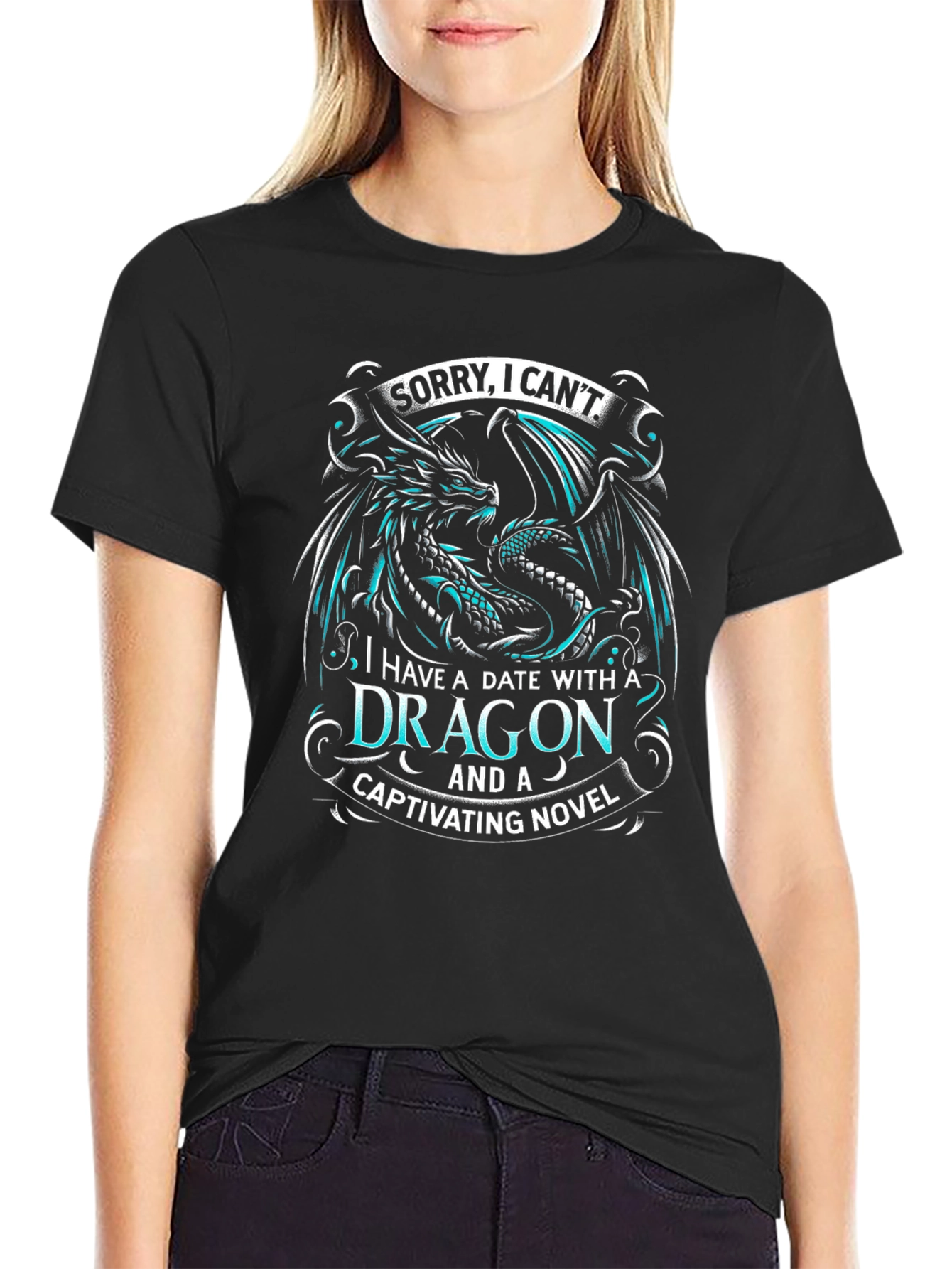 Dragon Date T-Shirt: Captivating Novel Reader Tee