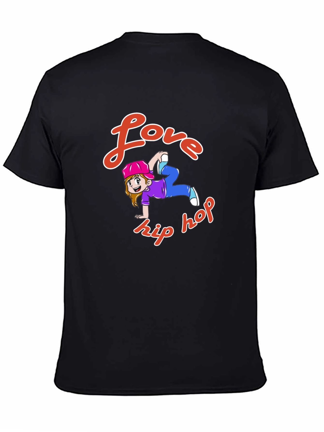 Love Hip Hop Graphic T-Shirt - Black Cotton Tee