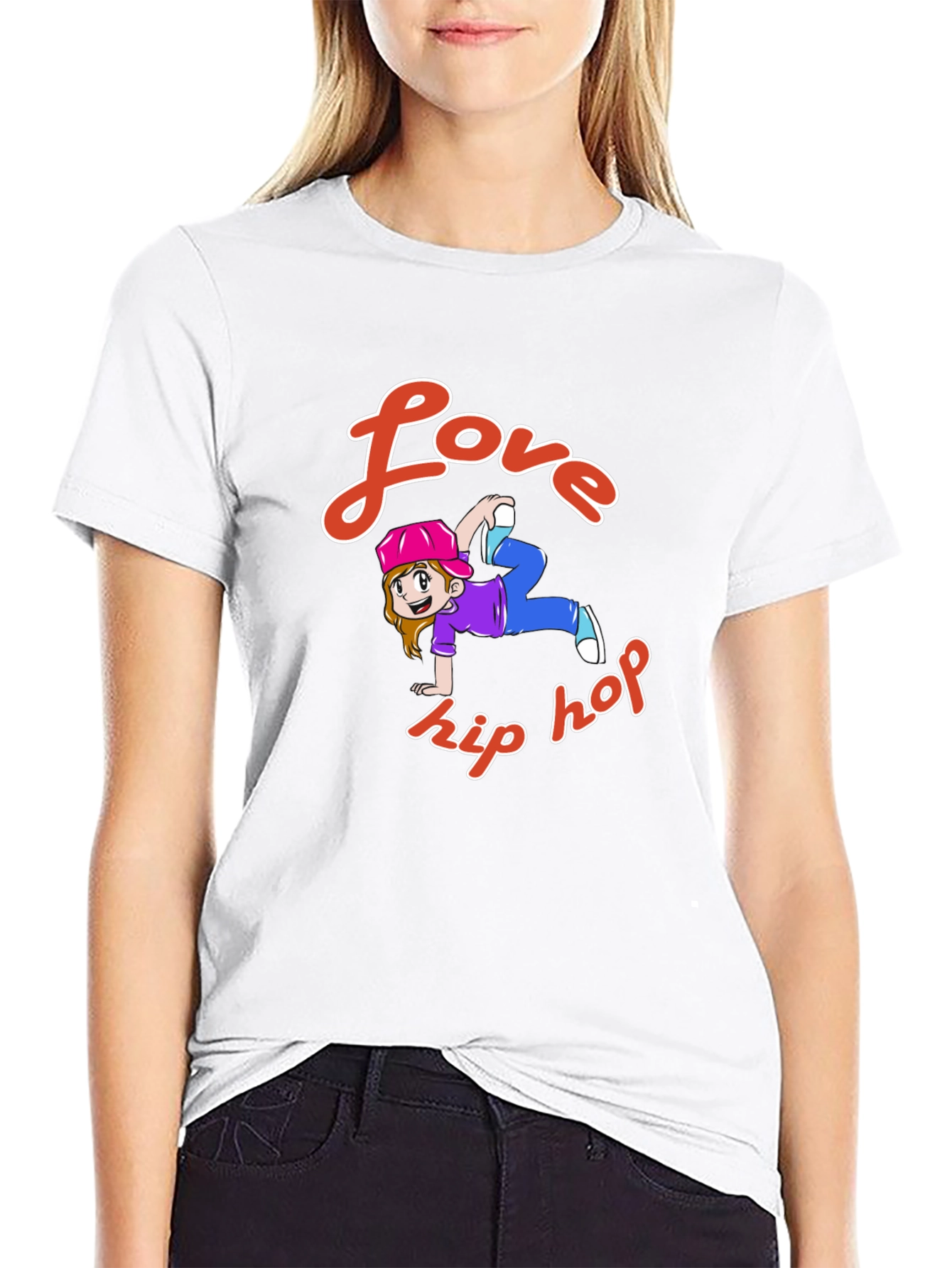 Love Hip Hop Graphic T-Shirt - Black Cotton Tee