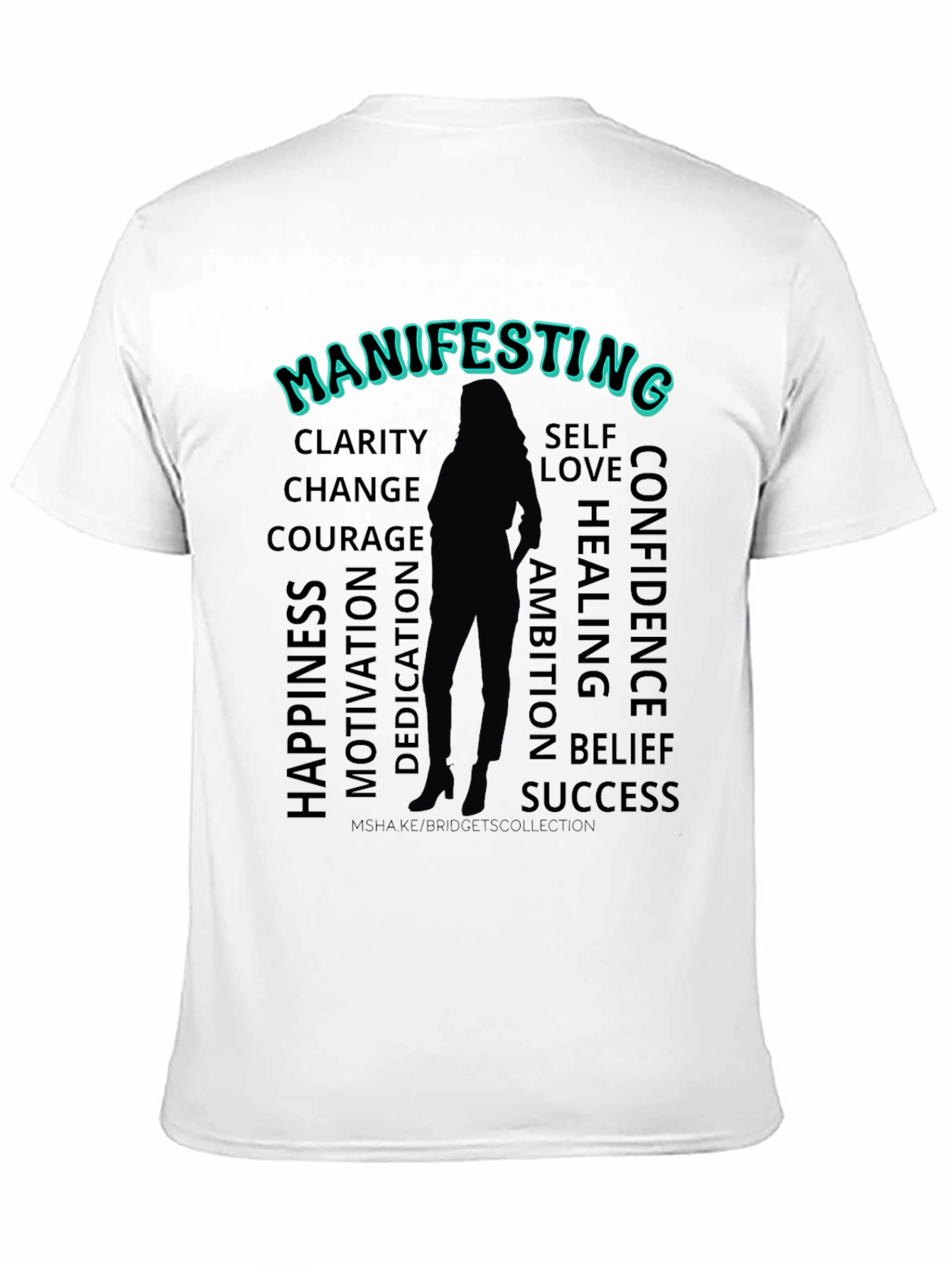 Manifesting Positive Vibes Black T-Shirt