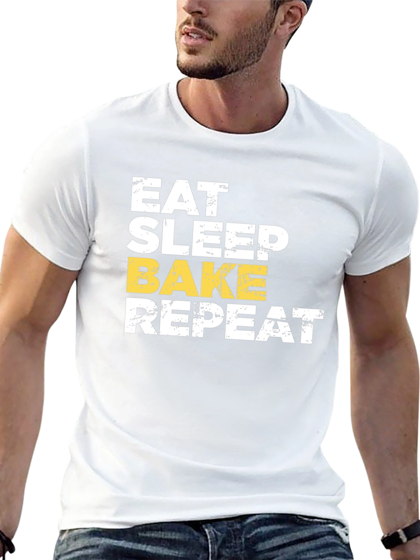 Eat Sleep Bake Repeat T-Shirt - Baker Gift
