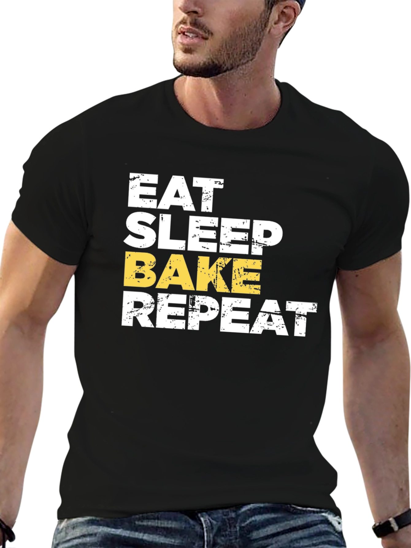 Eat Sleep Bake Repeat T-Shirt - Baker Gift