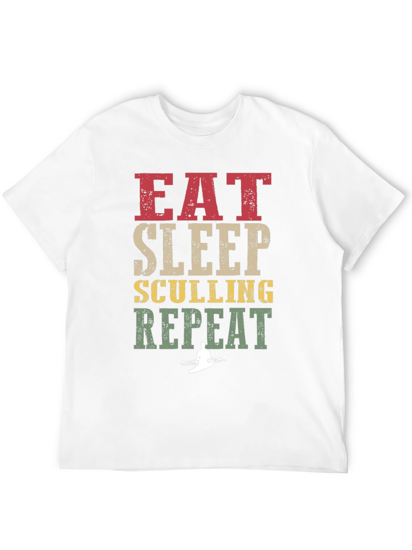 Eat Sleep Sculling Repeat Graphic Tee